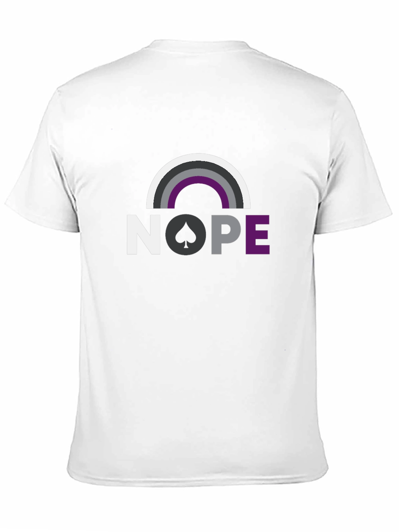 Asexual Pride Nope T-Shirt Ace Rainbow Graphic Tee