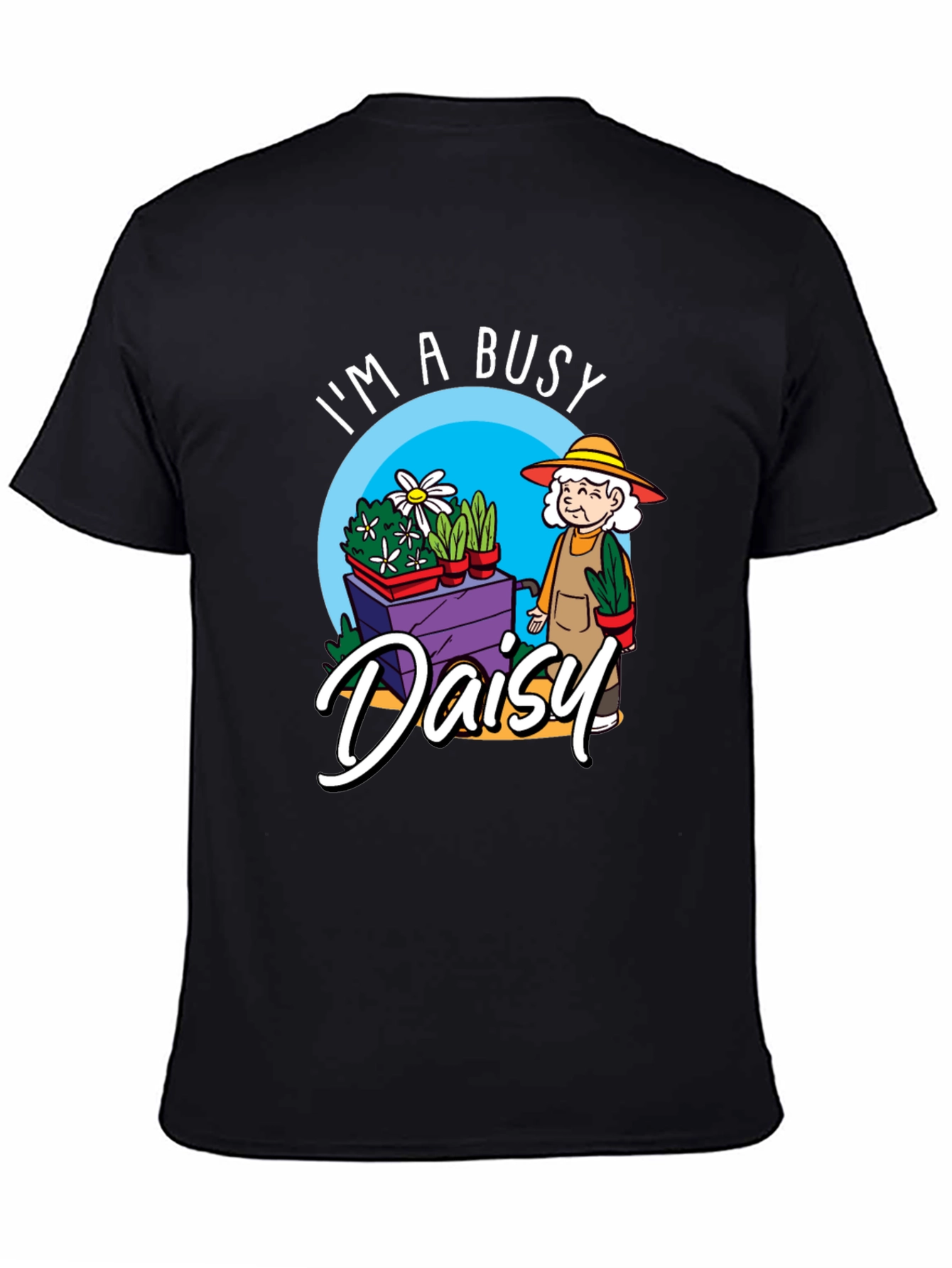 Busy Daisy Graphic T-Shirt - Gardening Grandma Tee