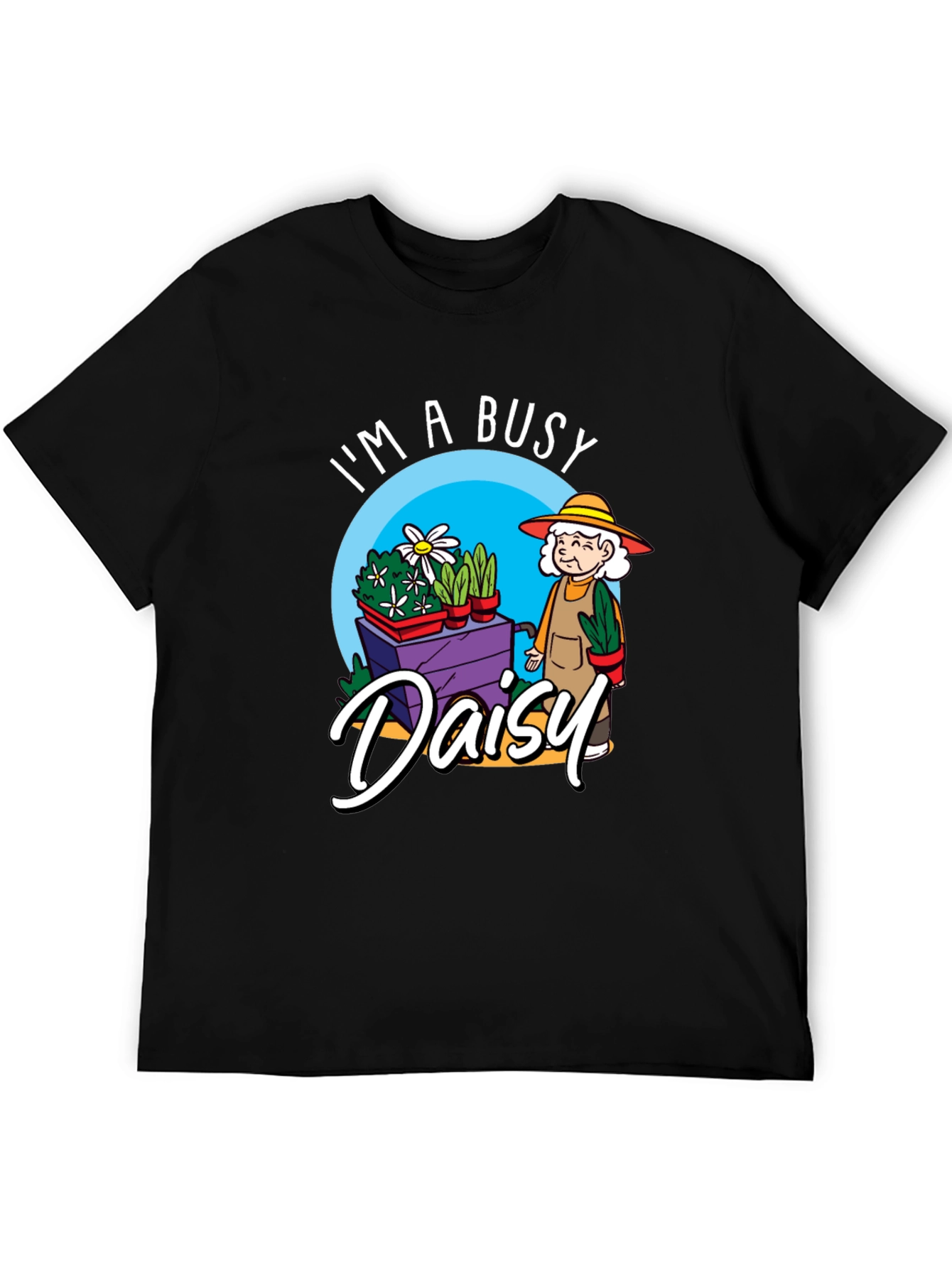Busy Daisy Graphic T-Shirt - Gardening Grandma Tee