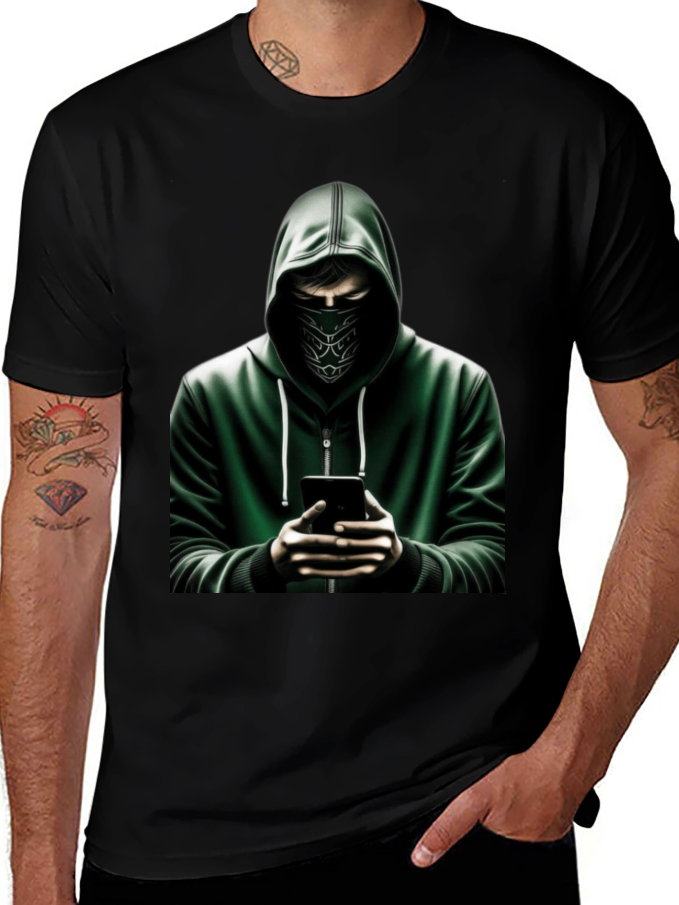 Urban Hacker Graphic Tee - Stealth Style