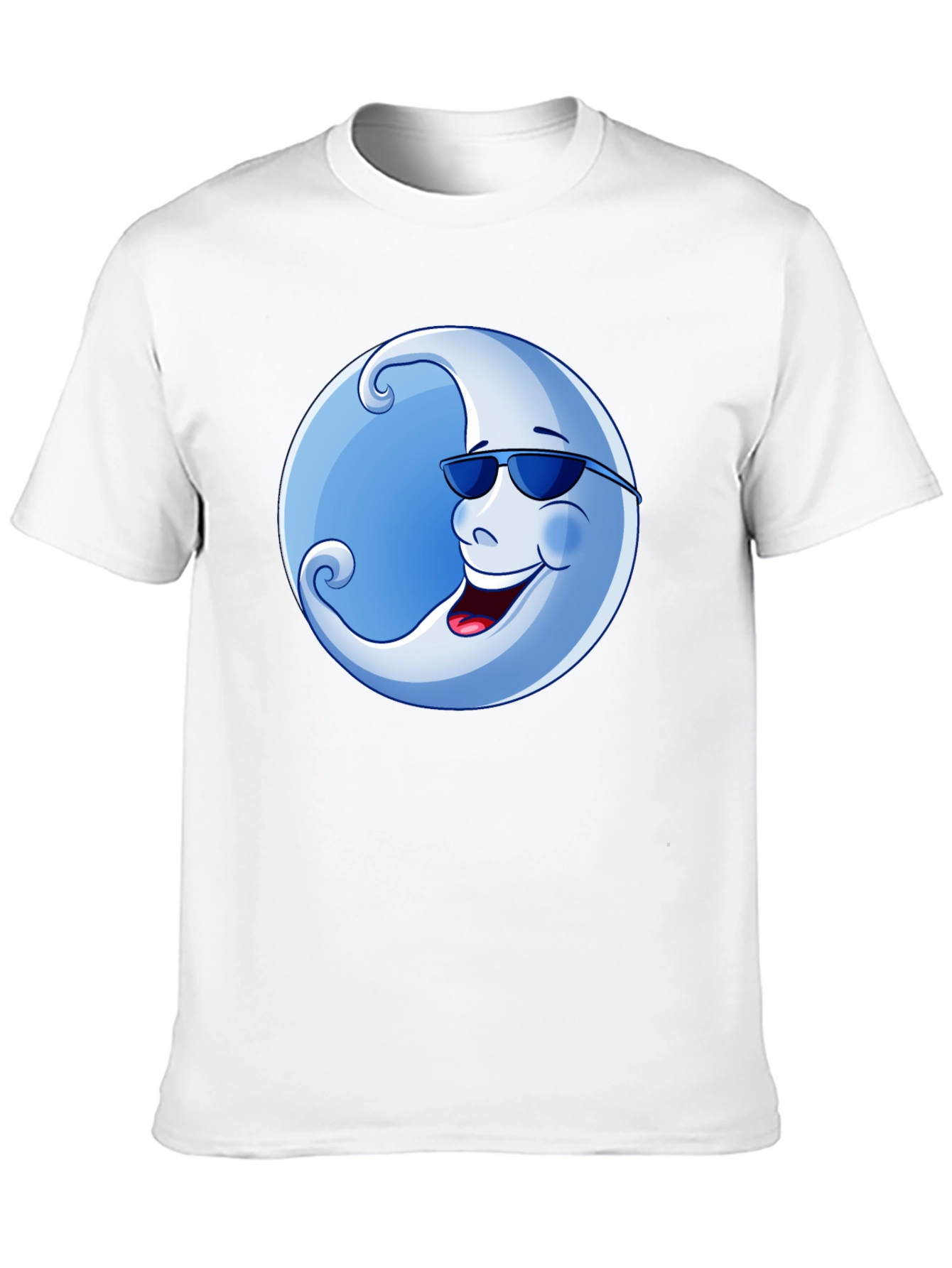Cool Moon Graphic T-Shirt - Black Cotton Tee