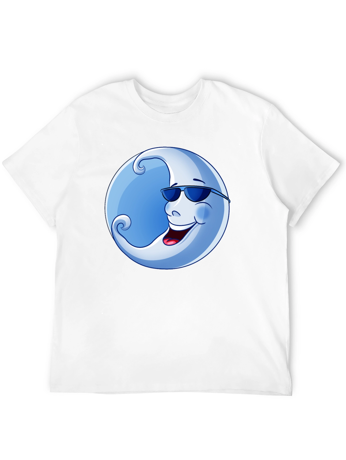 Cool Moon Graphic T-Shirt - Black Cotton Tee