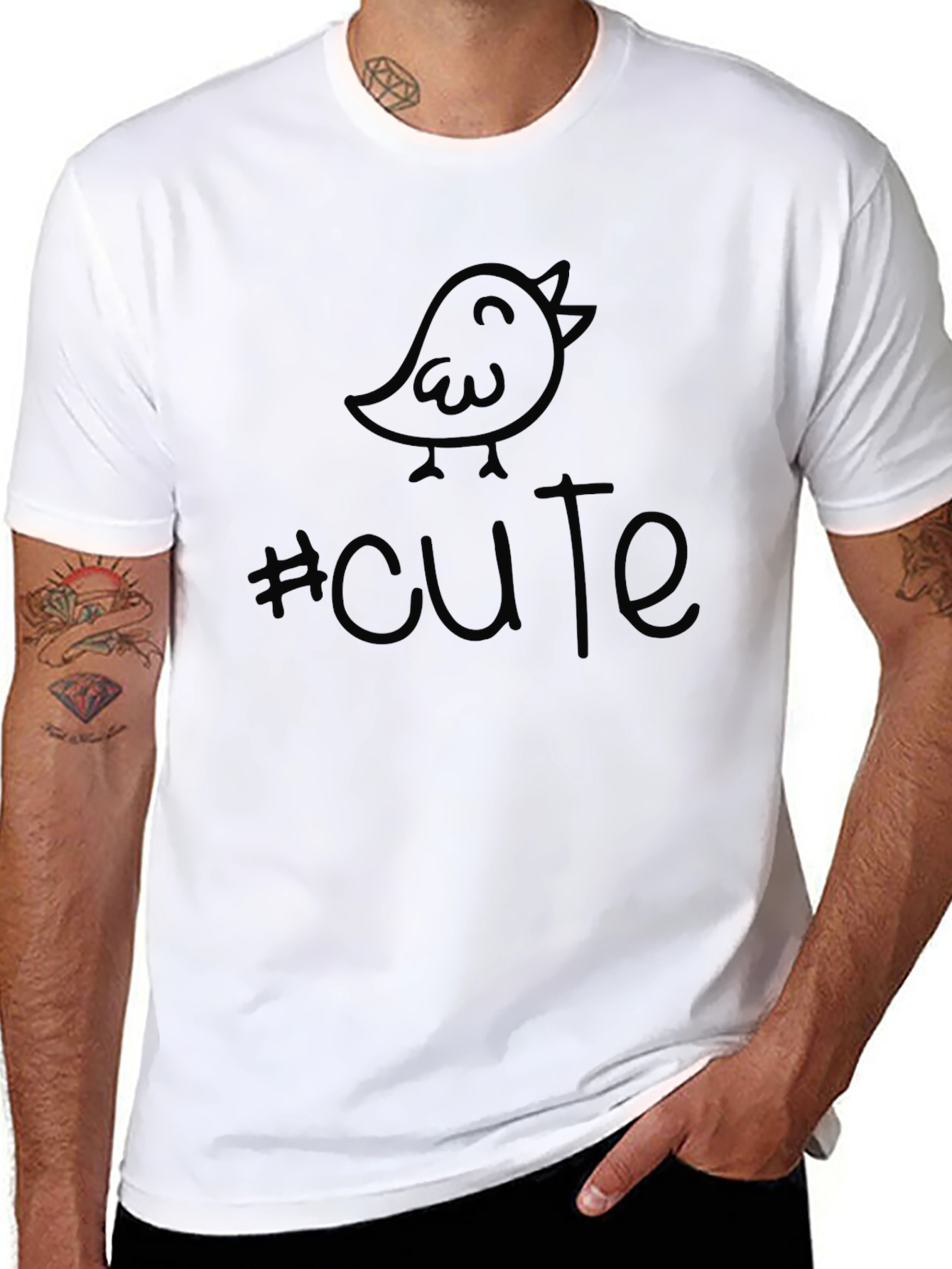 Cute Birdie Graphic T-Shirt