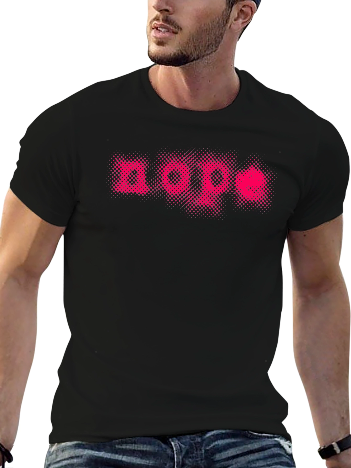 Nope Graphic Tee - Black Cotton Casual T-Shirt