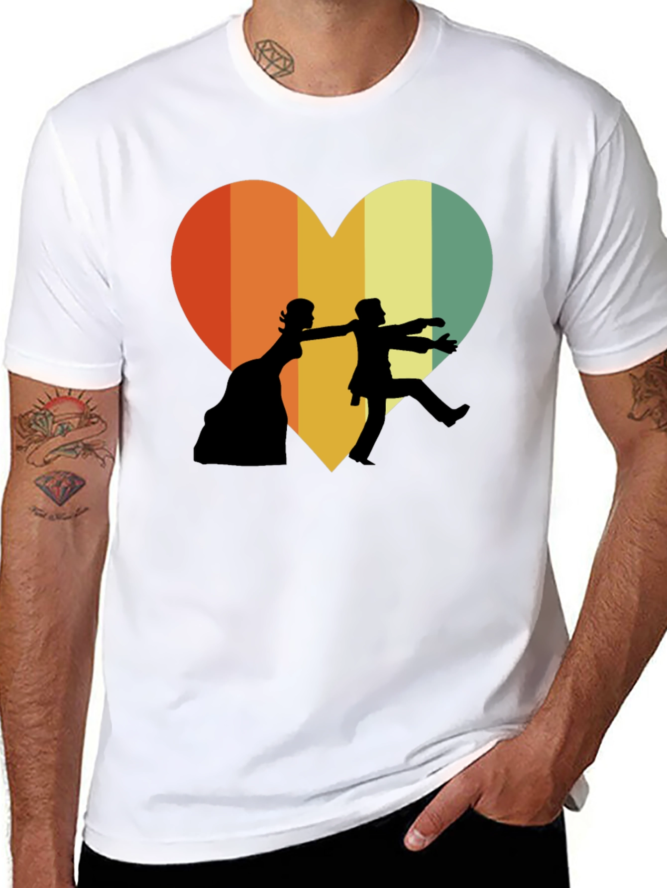Retro Wedding Zombie Love T-Shirt