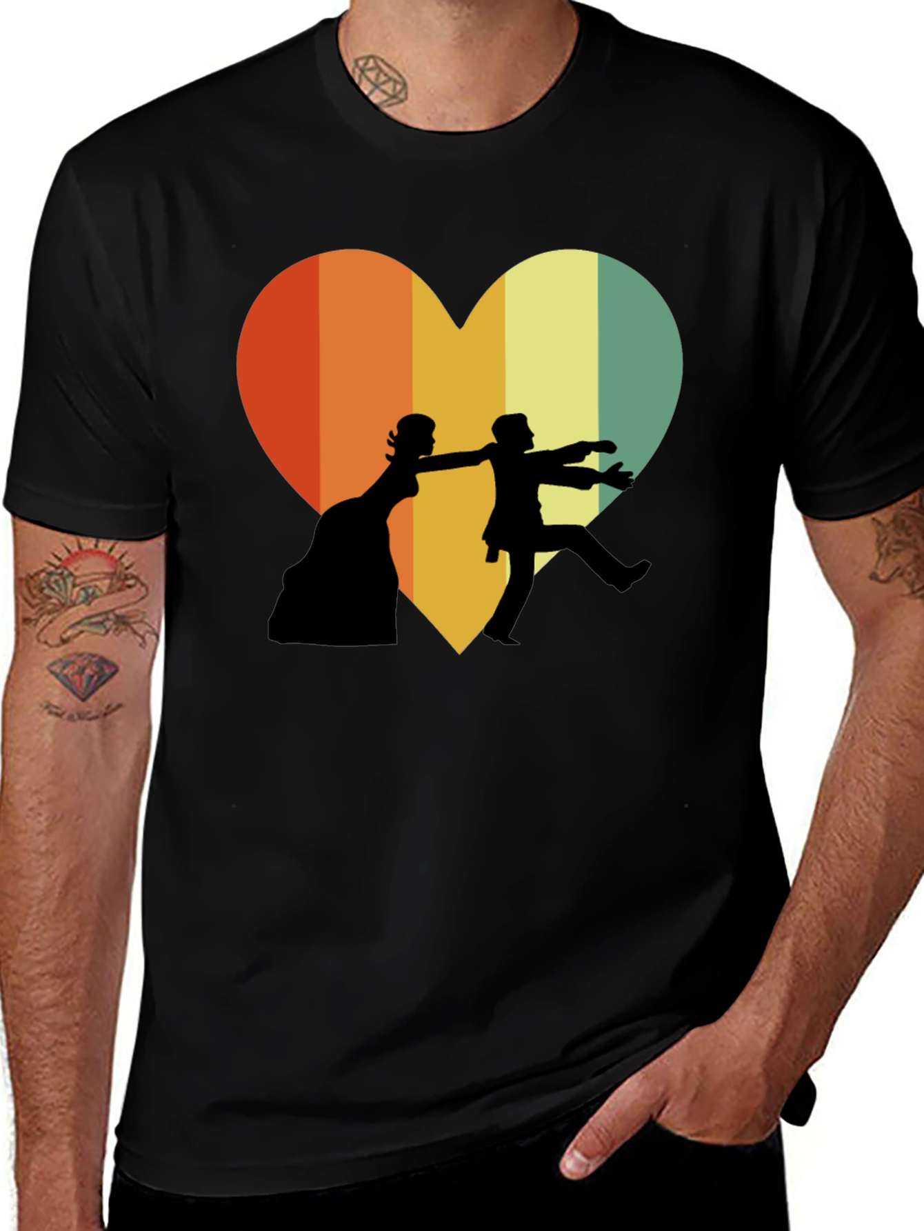 Retro Wedding Zombie Love T-Shirt