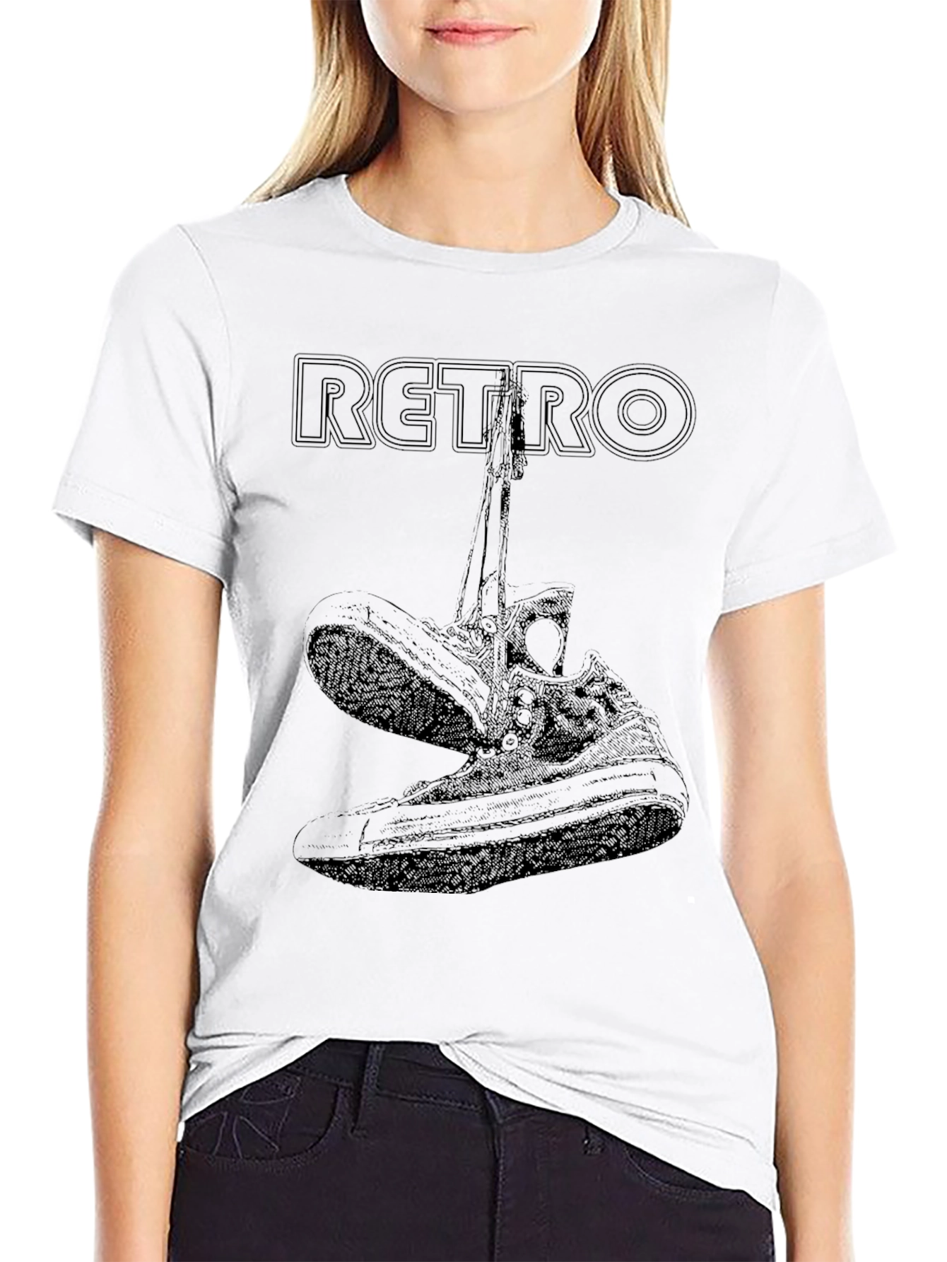 Retro Sneaker Graphic Tee - Cool & Classic Style
