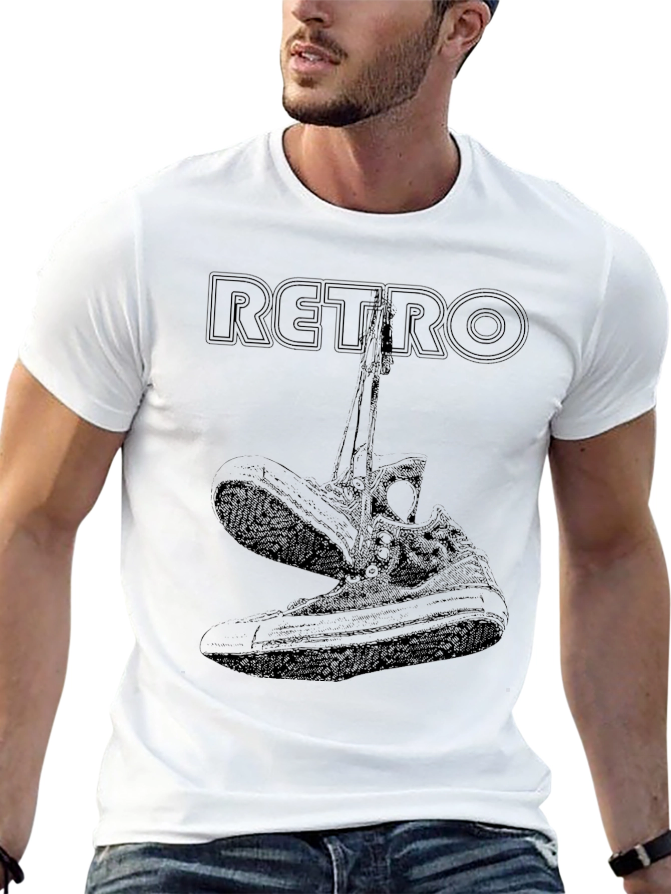 Retro Sneaker Graphic Tee - Cool & Classic Style