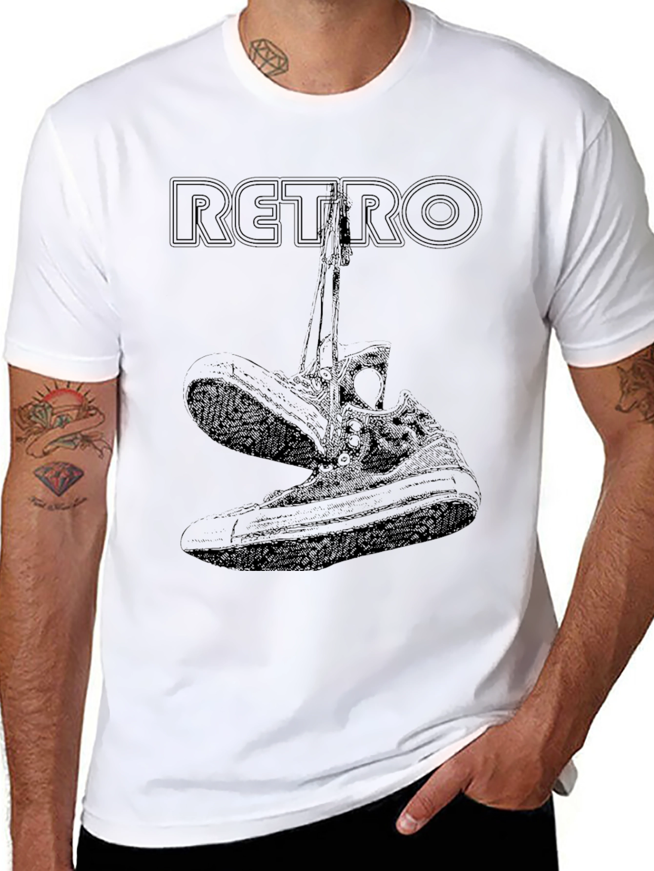 Retro Sneaker Graphic Tee - Cool & Classic Style