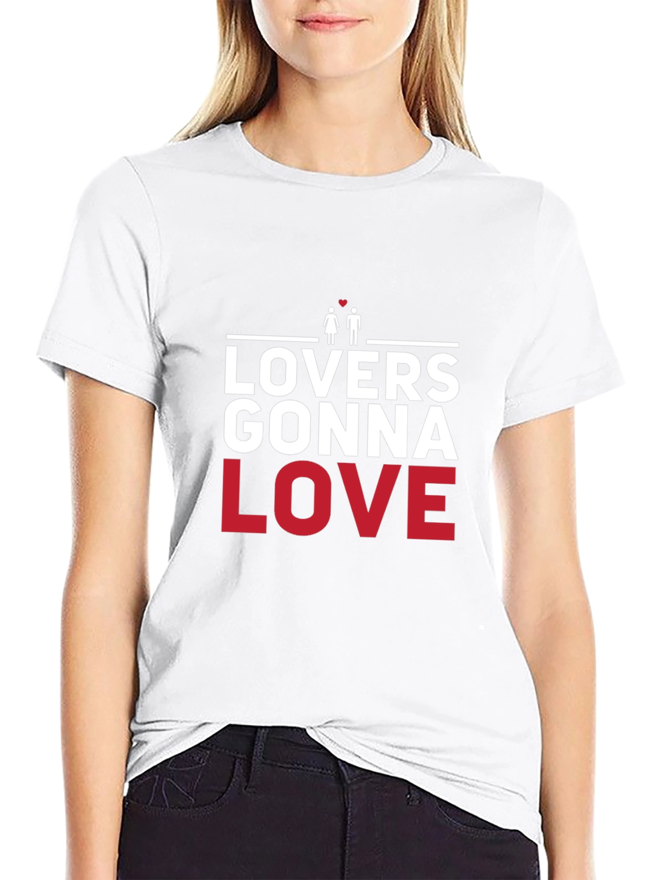 Lovers Gonna Love Black Graphic Tee