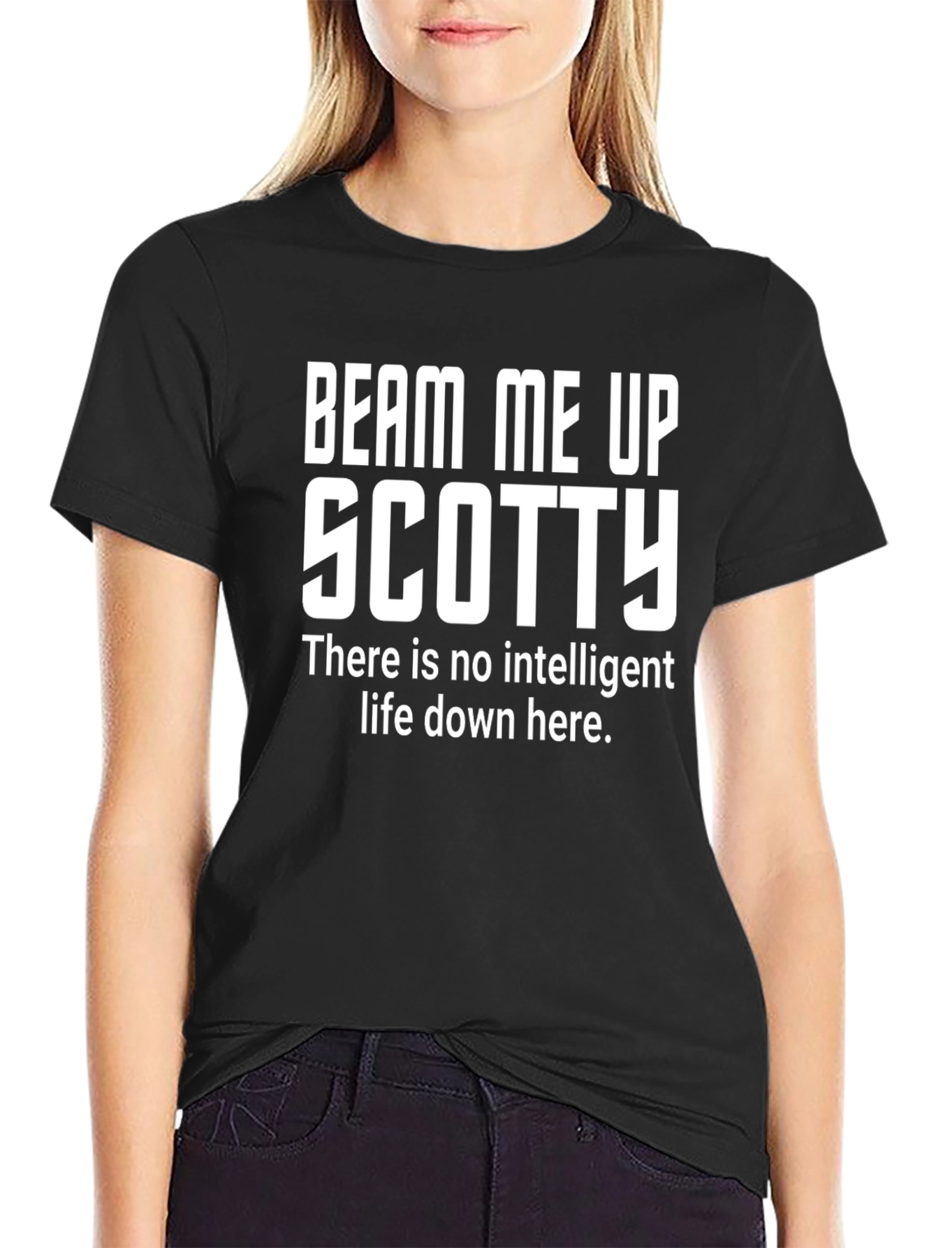 Beam Me Up Scotty T-Shirt - Funny Sci-Fi Tee