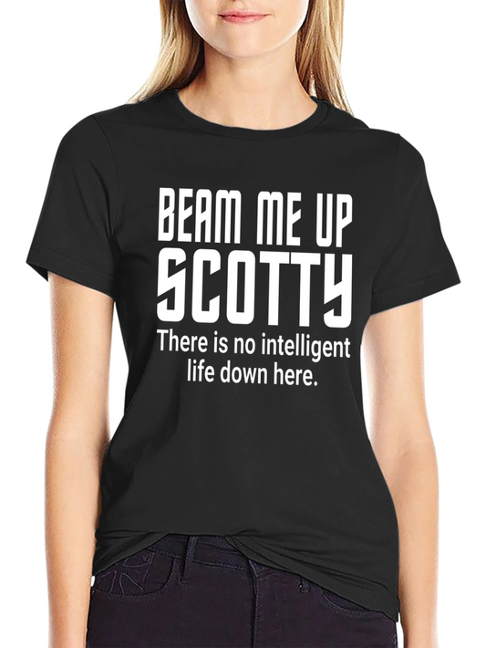 Beam Me Up Scotty T-Shirt - Funny Sci-Fi Tee