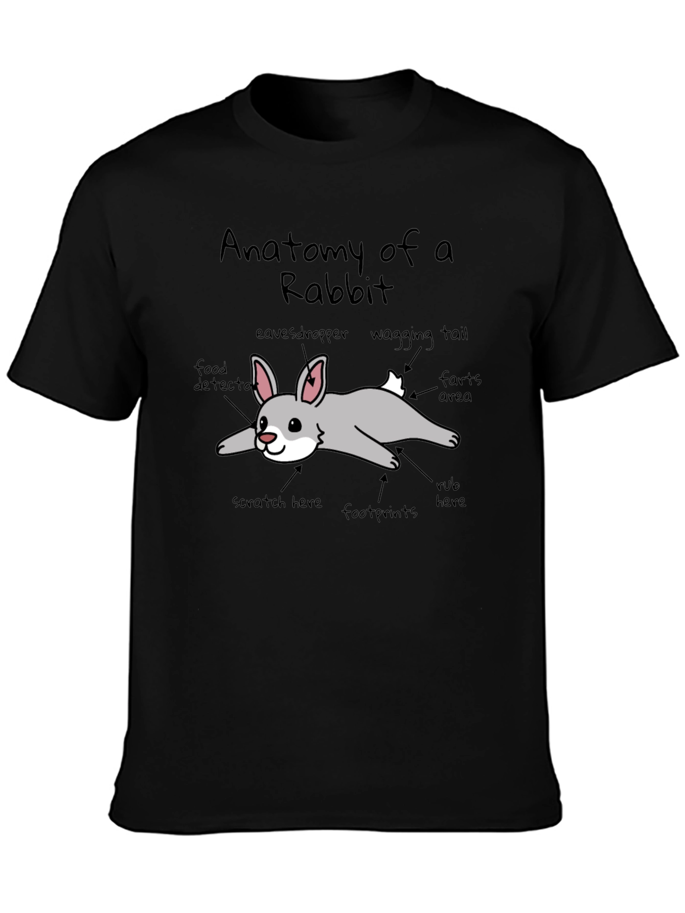 Anatomy of a Rabbit Graphic T-Shirt