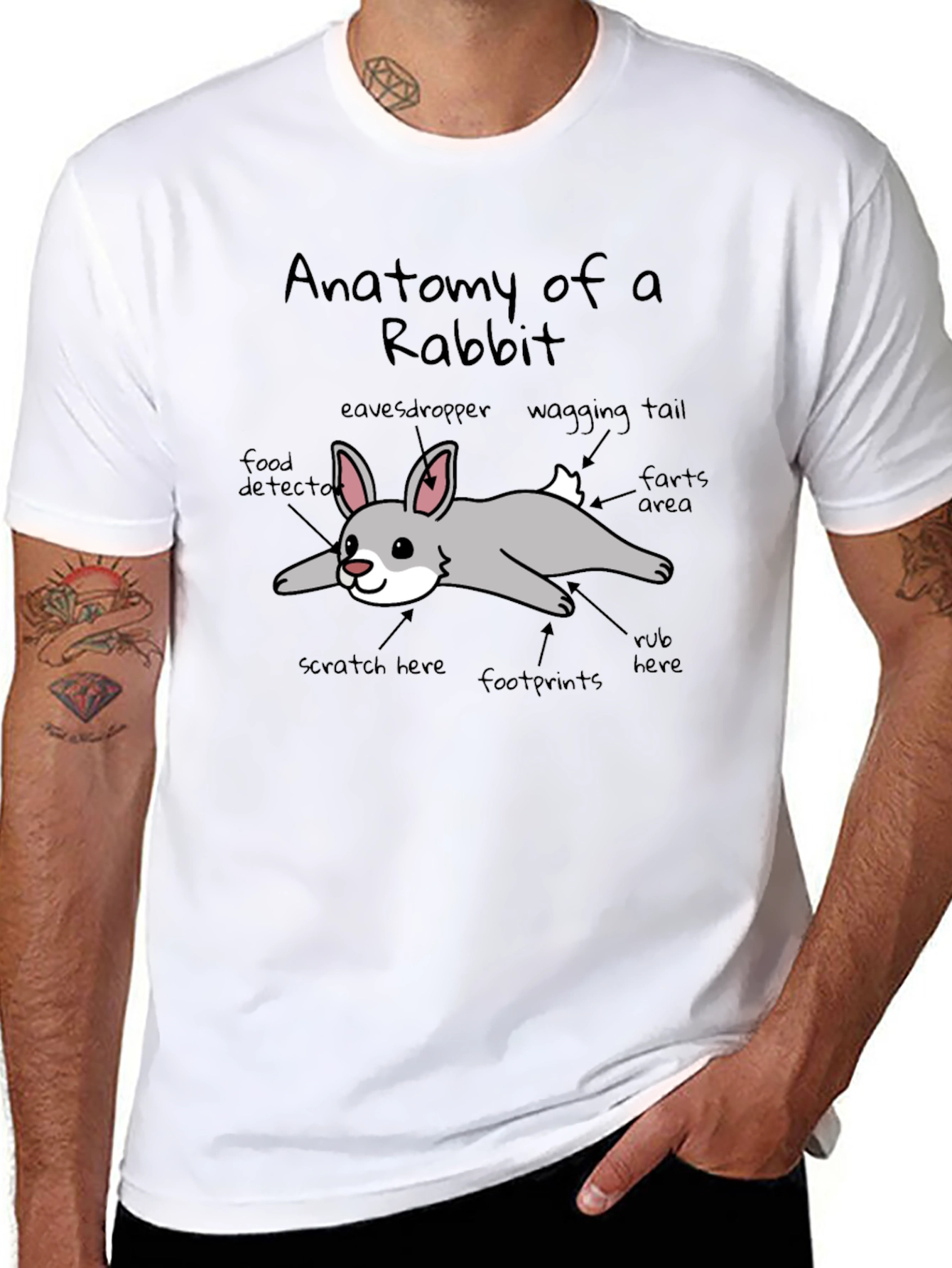 Anatomy of a Rabbit Graphic T-Shirt