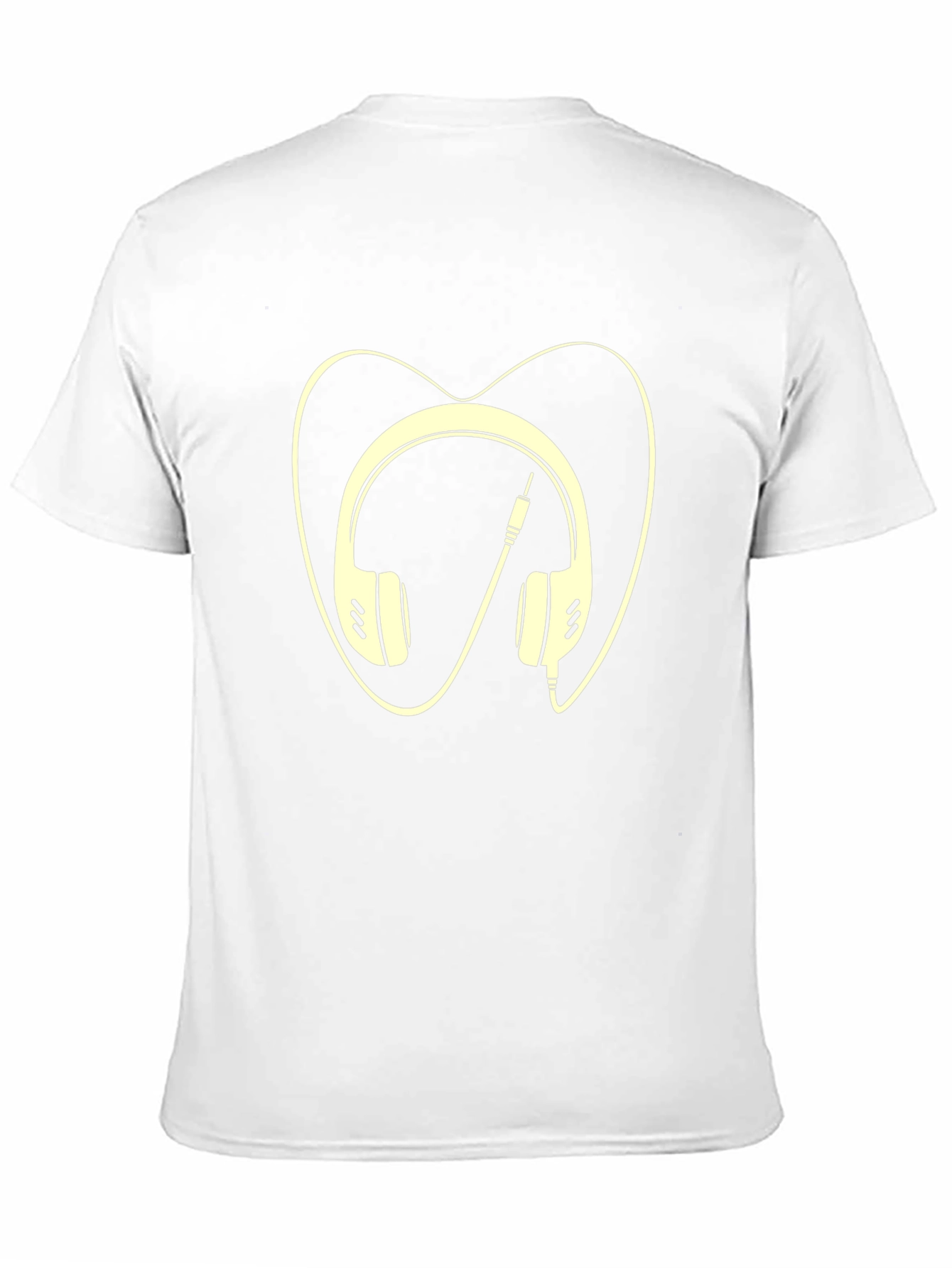 Headphone Heart Graphic Tee - Black