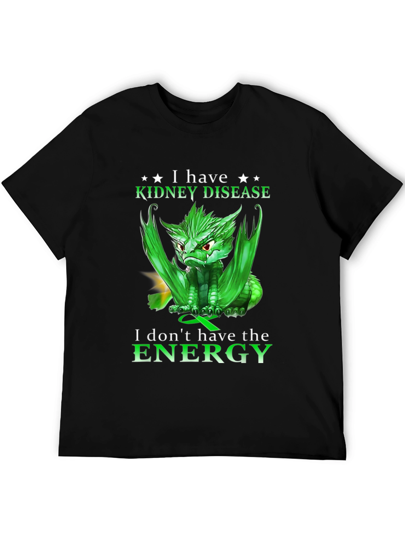 Kidney Disease Awareness T-Shirt - Dragon Design