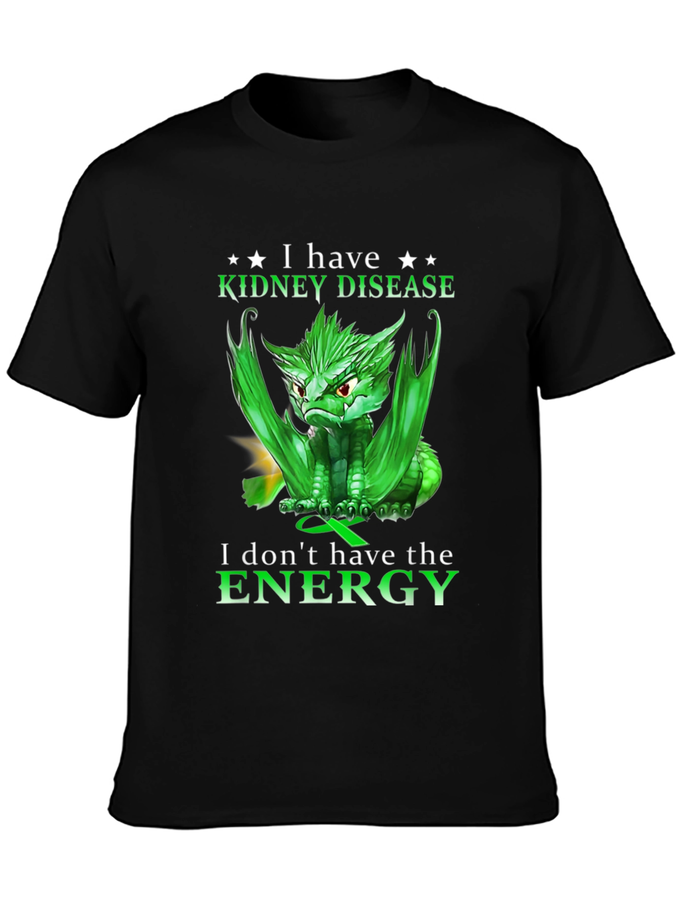 Kidney Disease Awareness T-Shirt - Dragon Design