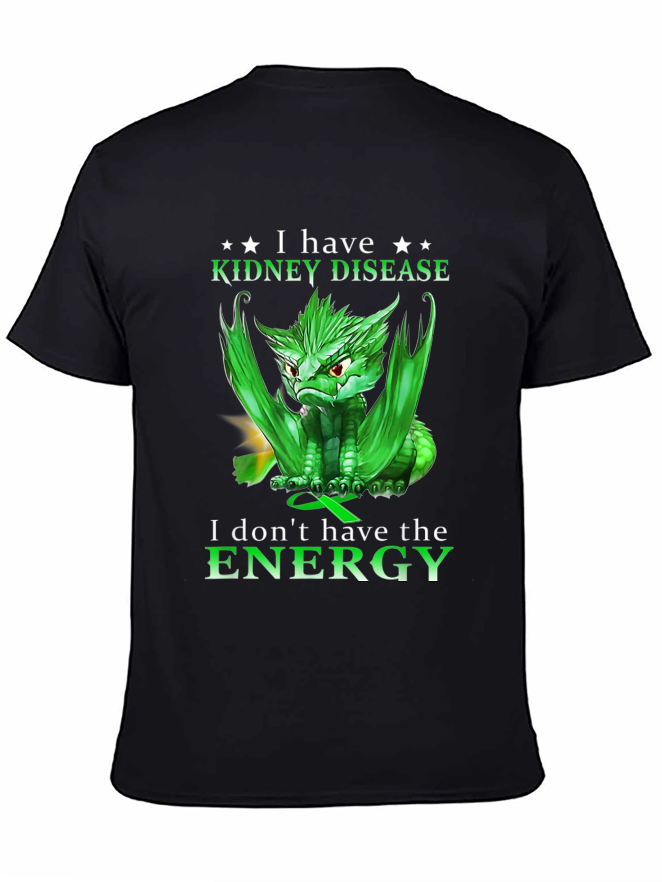 Kidney Disease Awareness T-Shirt - Dragon Design