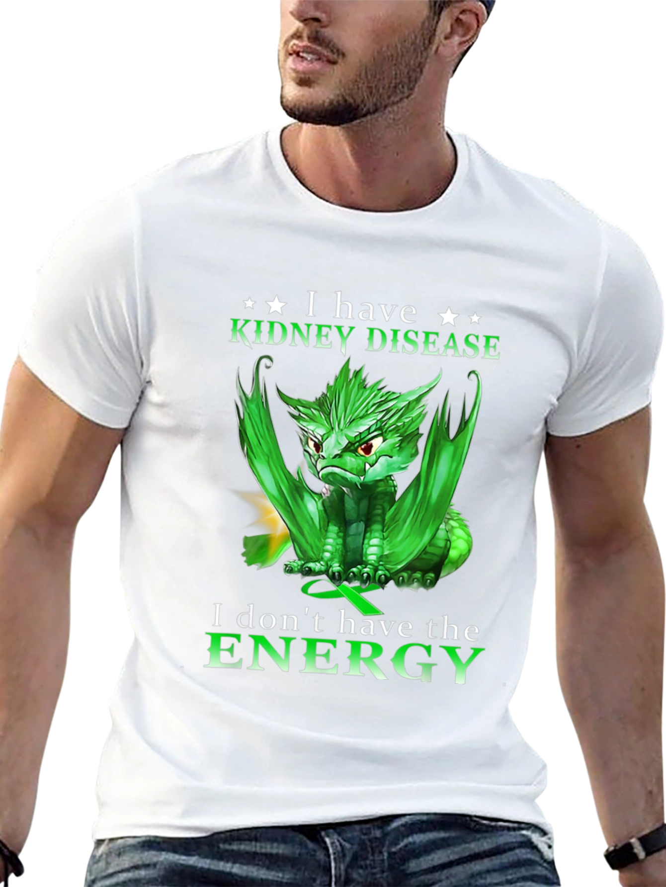 Kidney Disease Awareness T-Shirt - Dragon Design