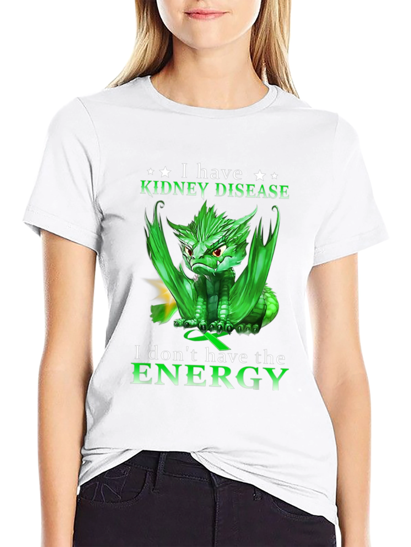 Kidney Disease Awareness T-Shirt - Dragon Design