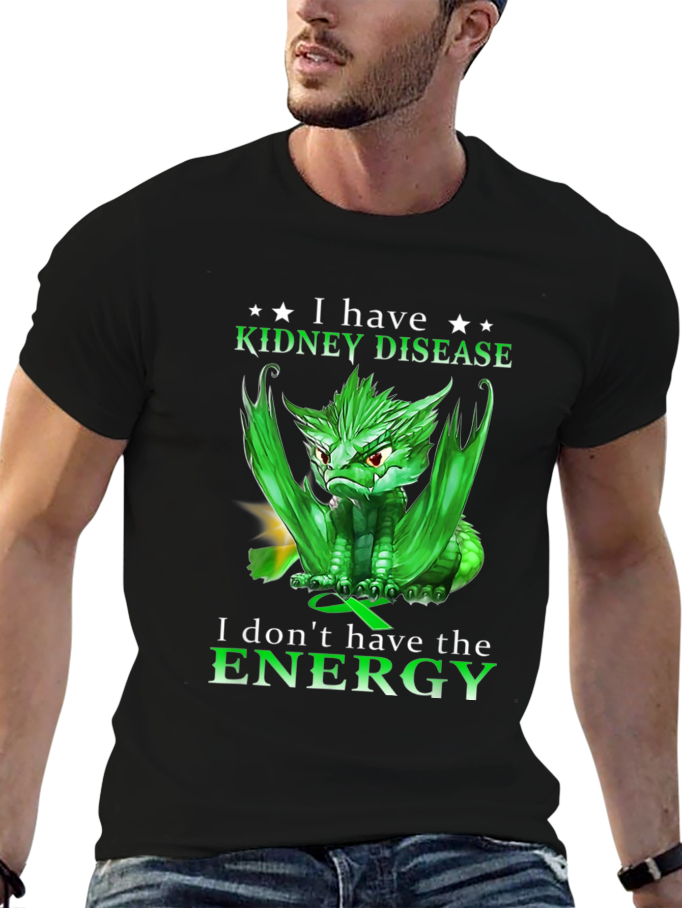 Kidney Disease Awareness T-Shirt - Dragon Design