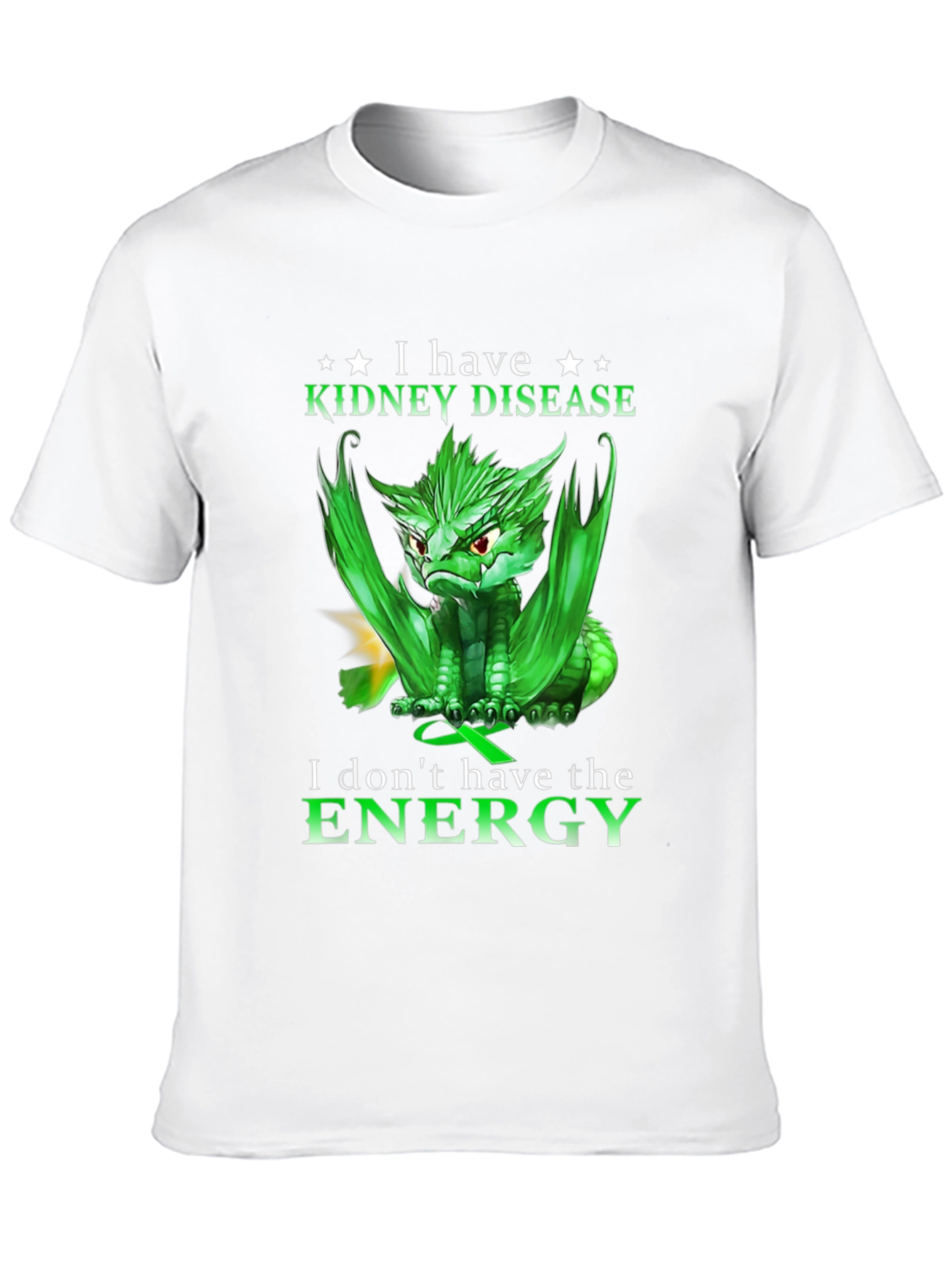 Kidney Disease Awareness T-Shirt - Dragon Design