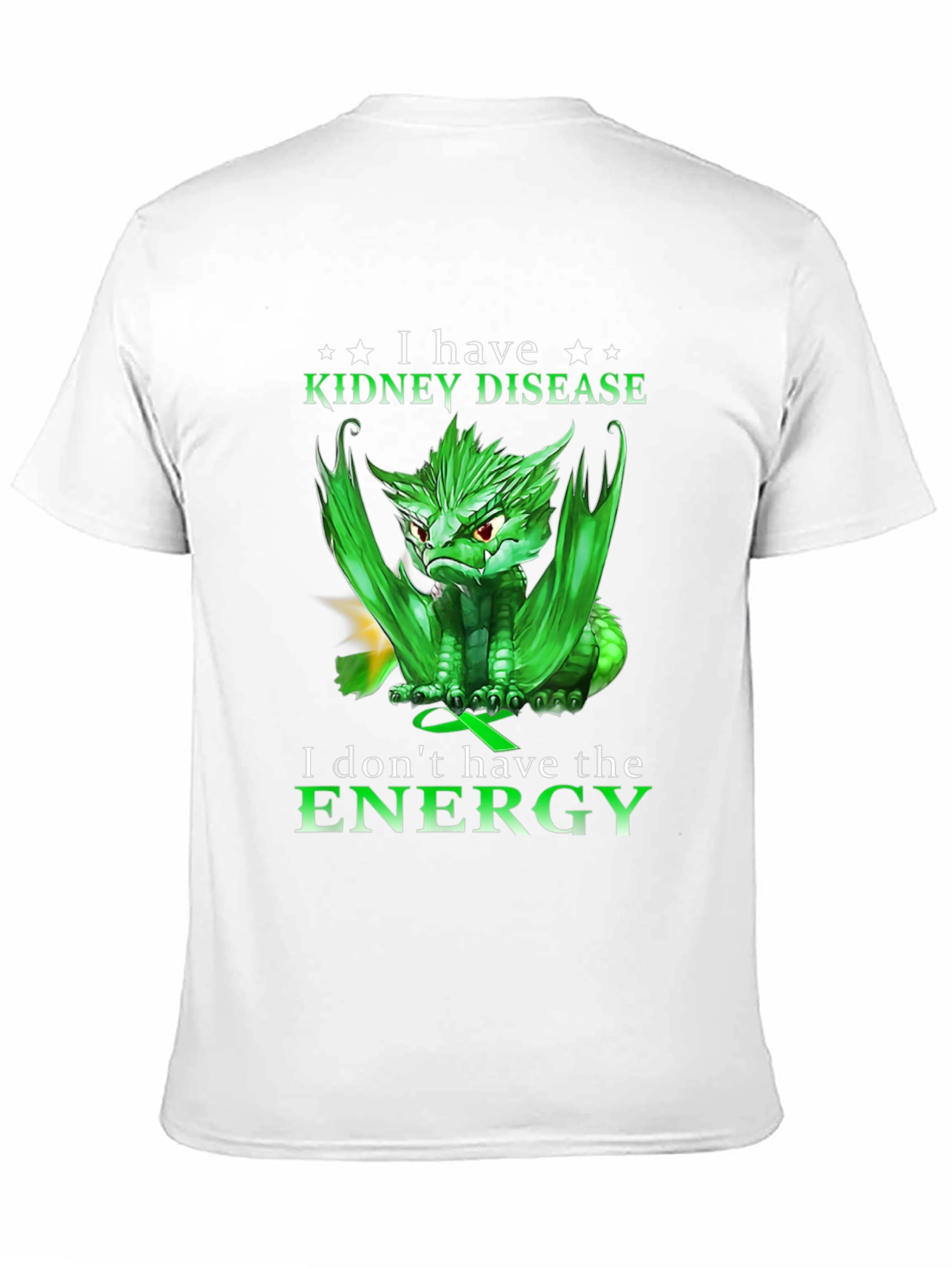 Kidney Disease Awareness T-Shirt - Dragon Design
