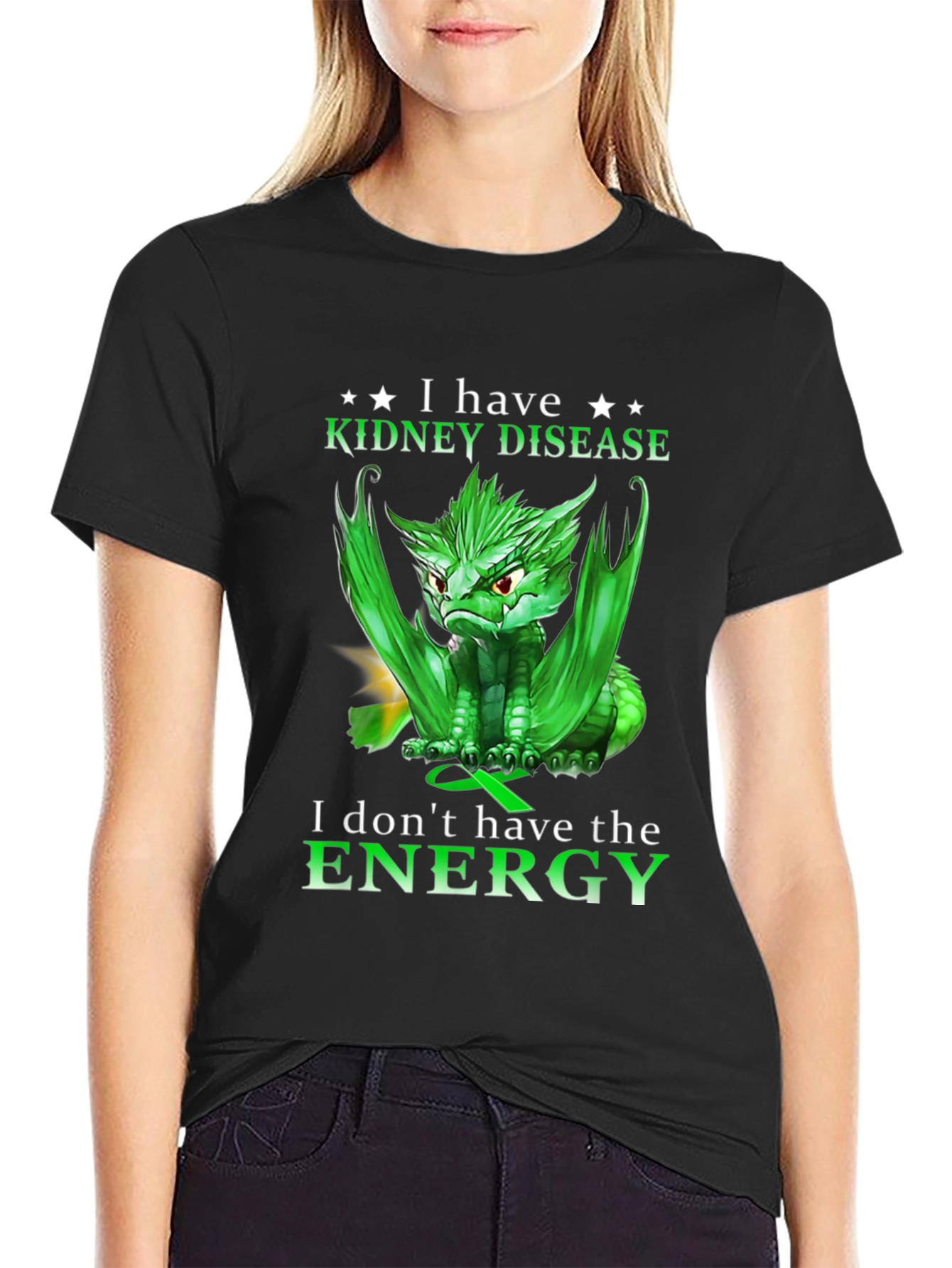 Kidney Disease Awareness T-Shirt - Dragon Design