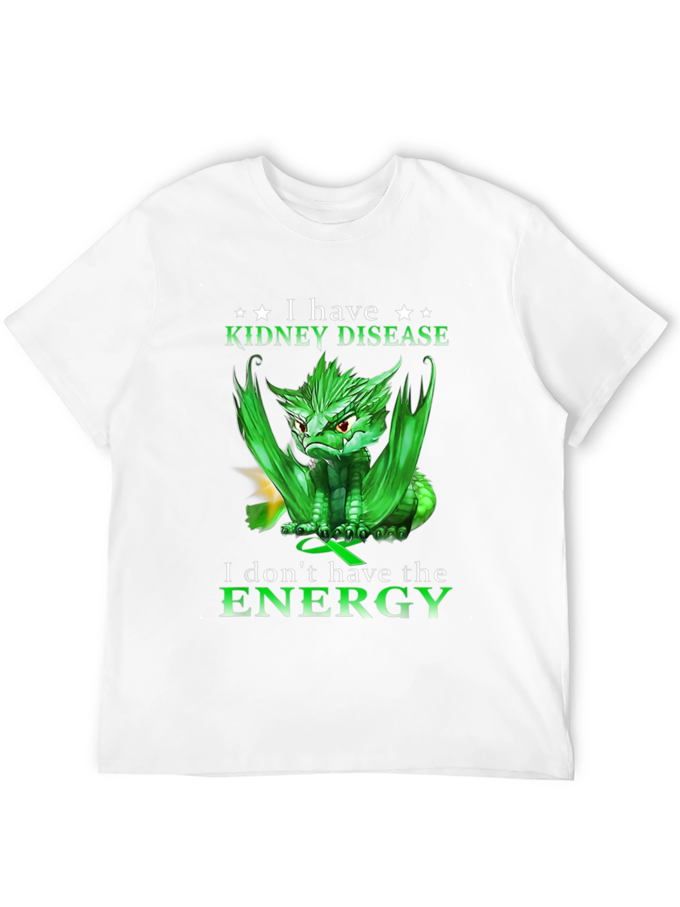 Kidney Disease Awareness T-Shirt - Dragon Design