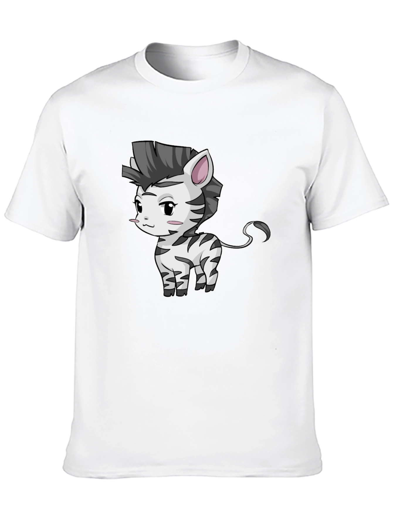 Zebra Cartoon Graphic T-Shirt - Unisex