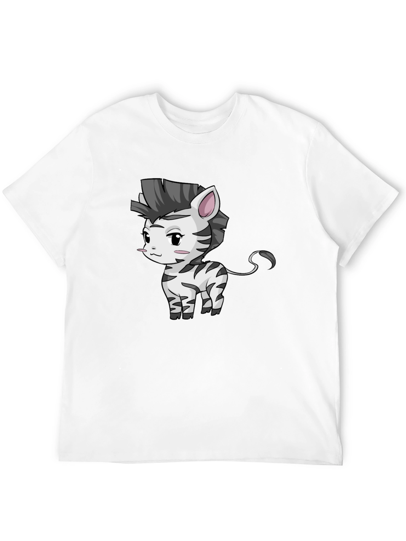Zebra Cartoon Graphic T-Shirt - Unisex