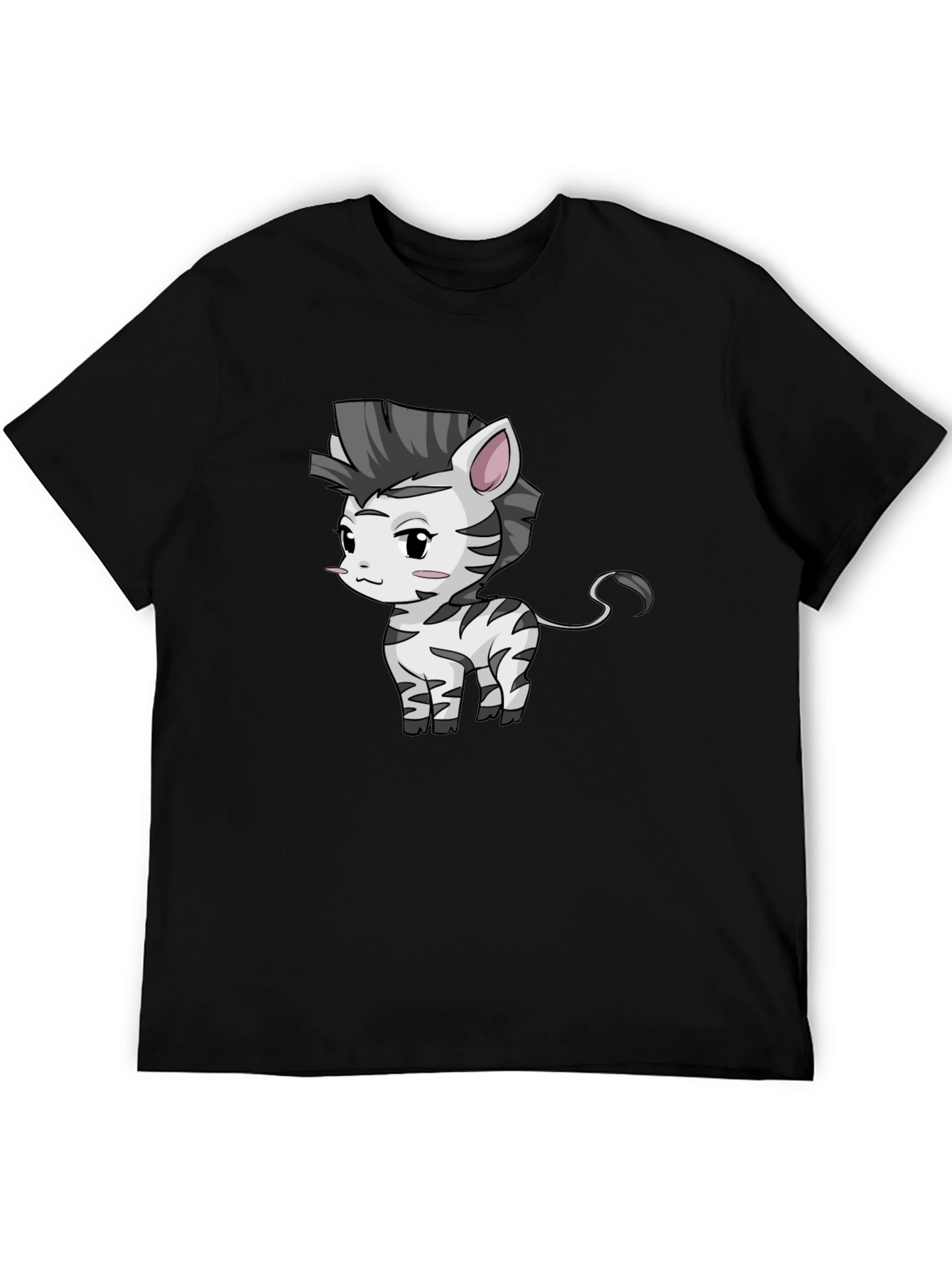 Zebra Cartoon Graphic T-Shirt - Unisex