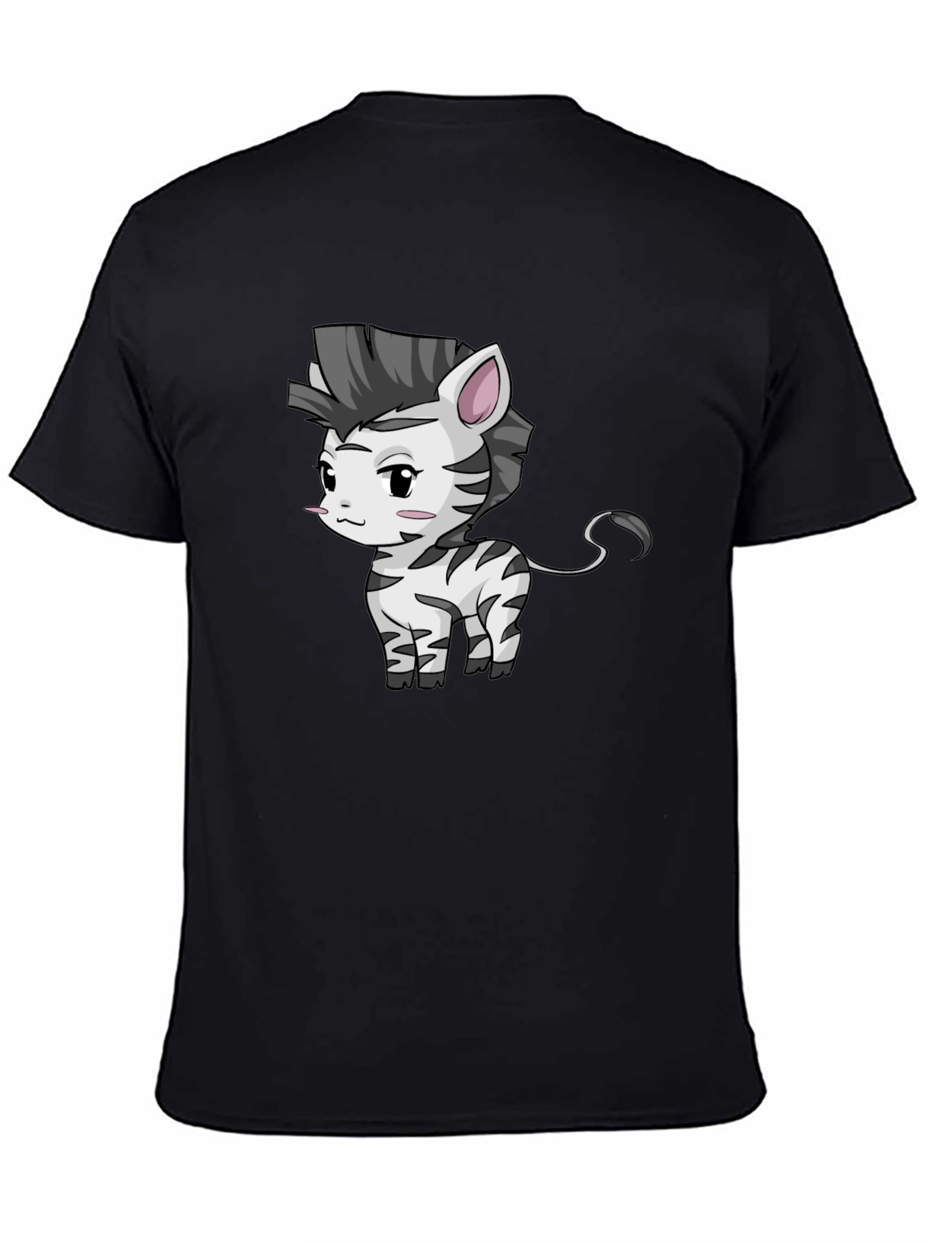 Zebra Cartoon Graphic T-Shirt - Unisex