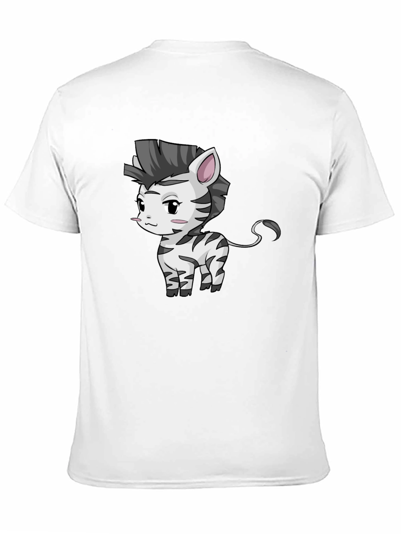 Zebra Cartoon Graphic T-Shirt - Unisex
