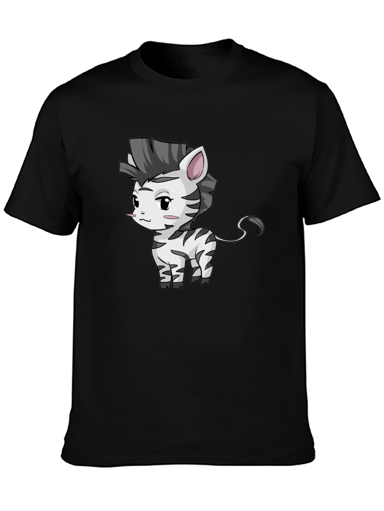 Zebra Cartoon Graphic T-Shirt - Unisex