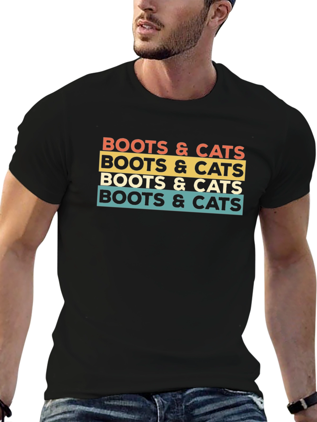 Boots & Cats Retro Graphic Tee