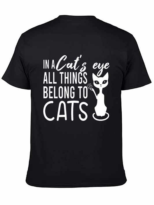 Cat Lover Tee: In a Cats Eye Black T-Shirt