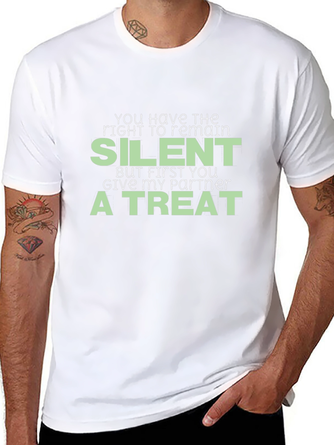 Funny Silent Treat Graphic Tee
