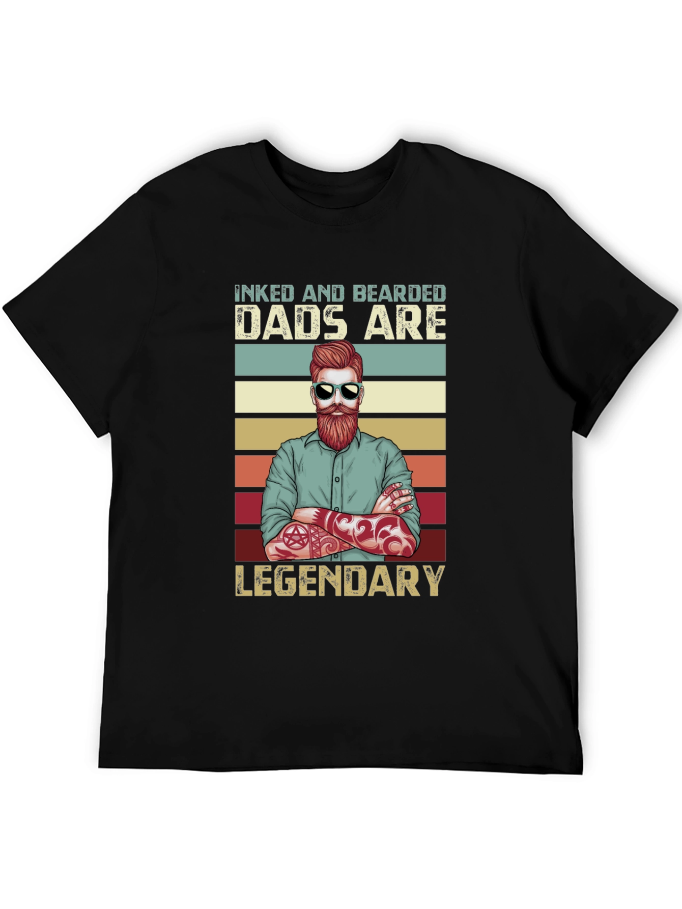 Inked & Bearded Dads Graphic Tee