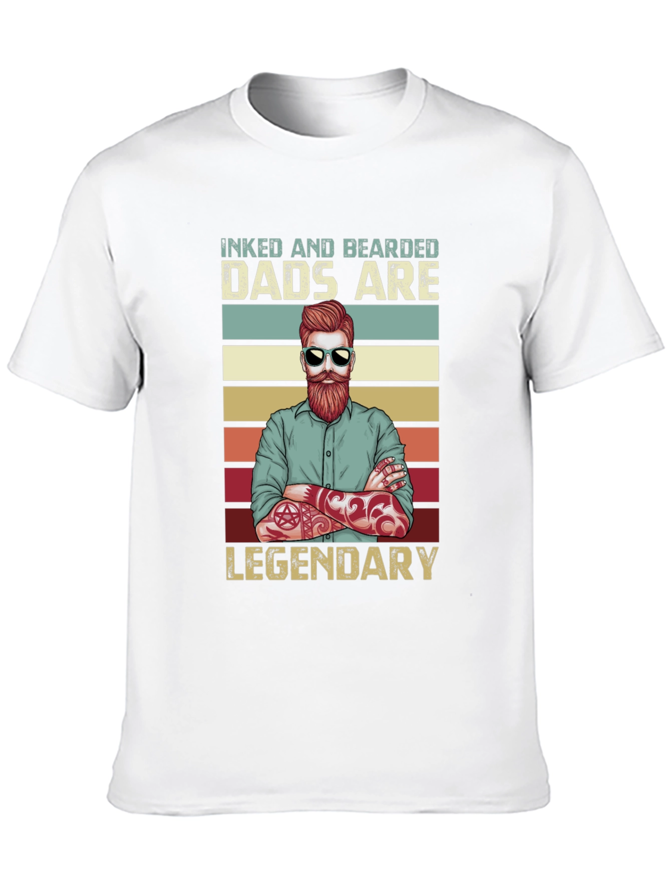 Inked & Bearded Dads Graphic Tee