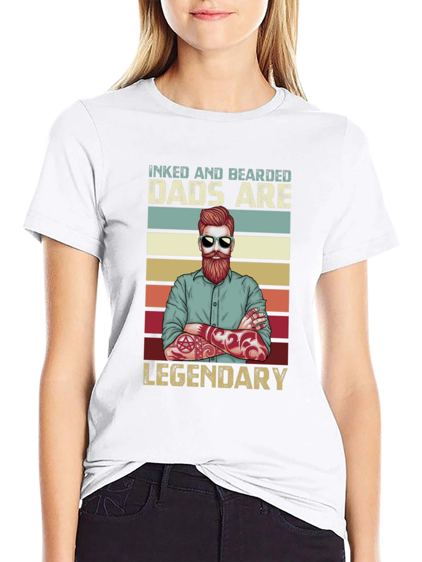 Inked & Bearded Dads Graphic Tee
