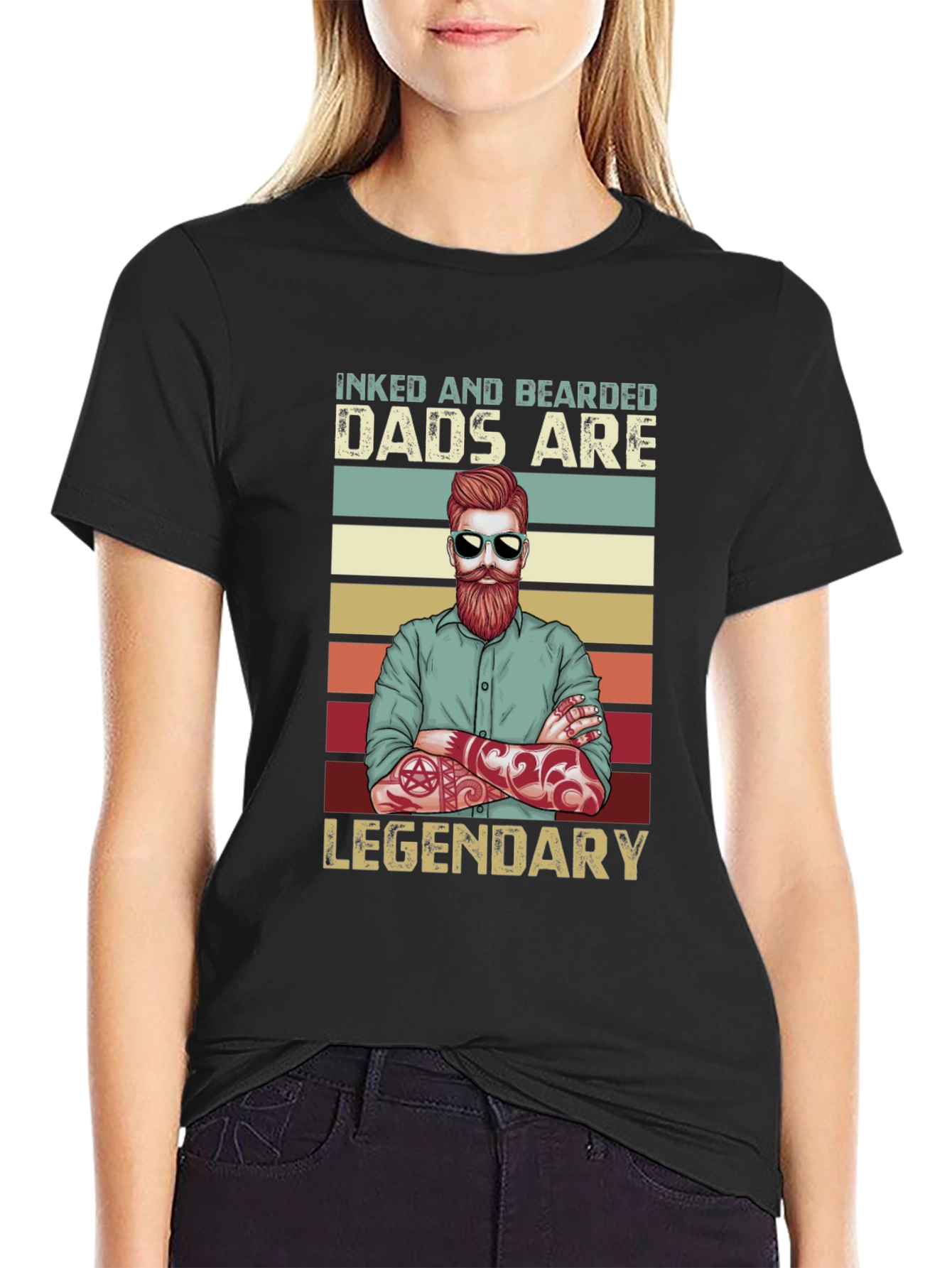 Inked & Bearded Dads Graphic Tee