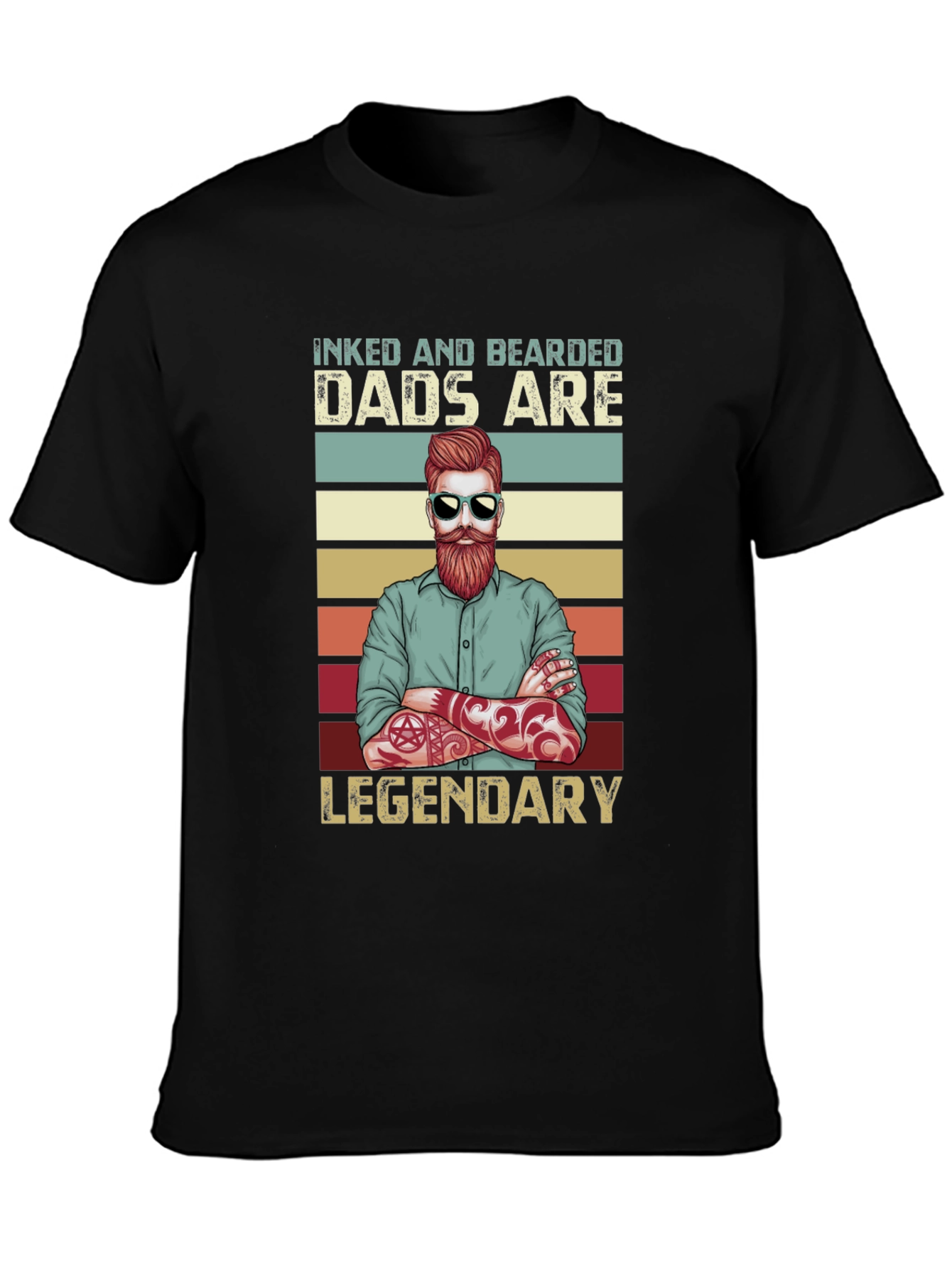 Inked & Bearded Dads Graphic Tee