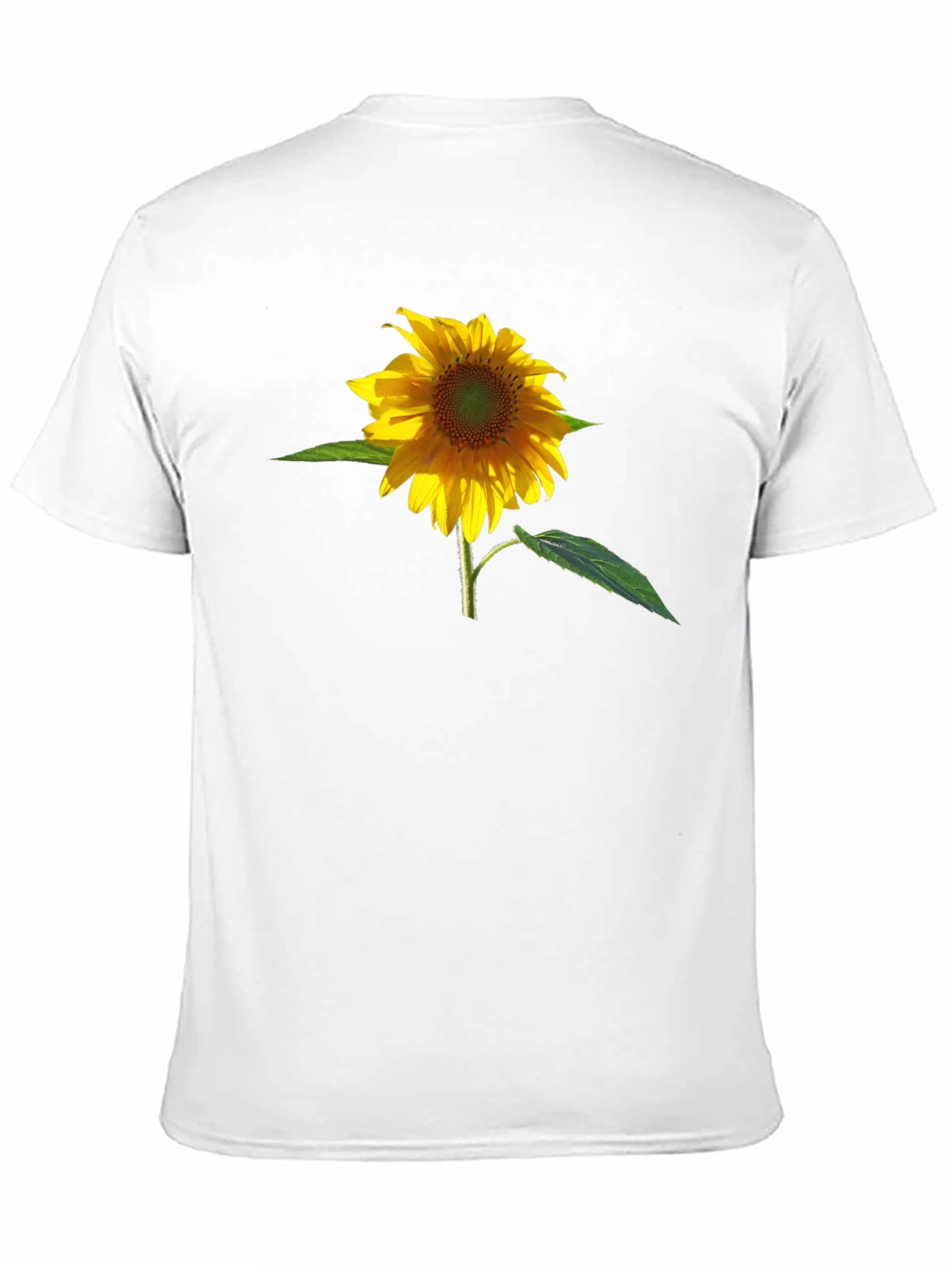 Sunflower Graphic Print Black T-Shirt