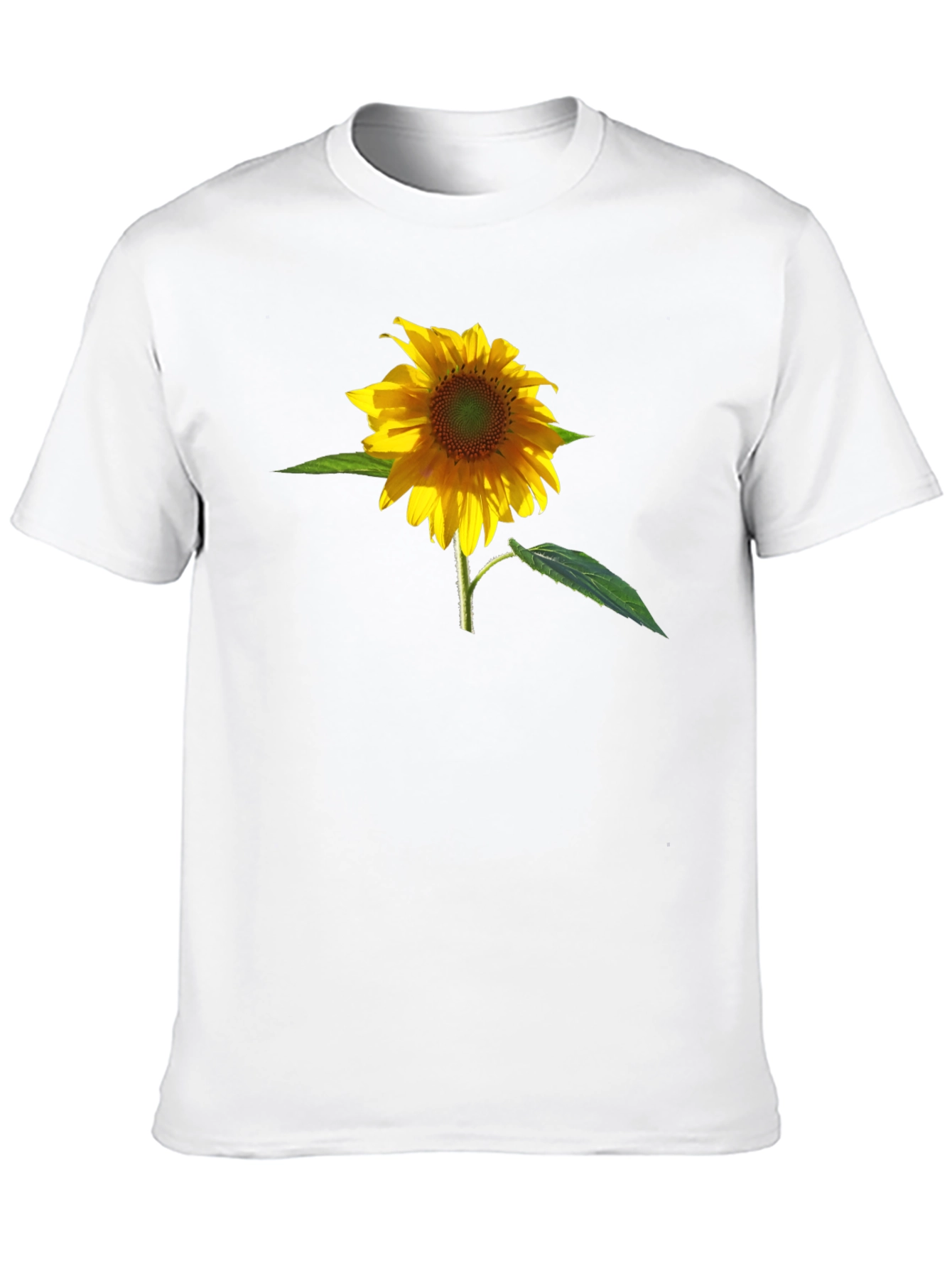 Sunflower Graphic Print Black T-Shirt