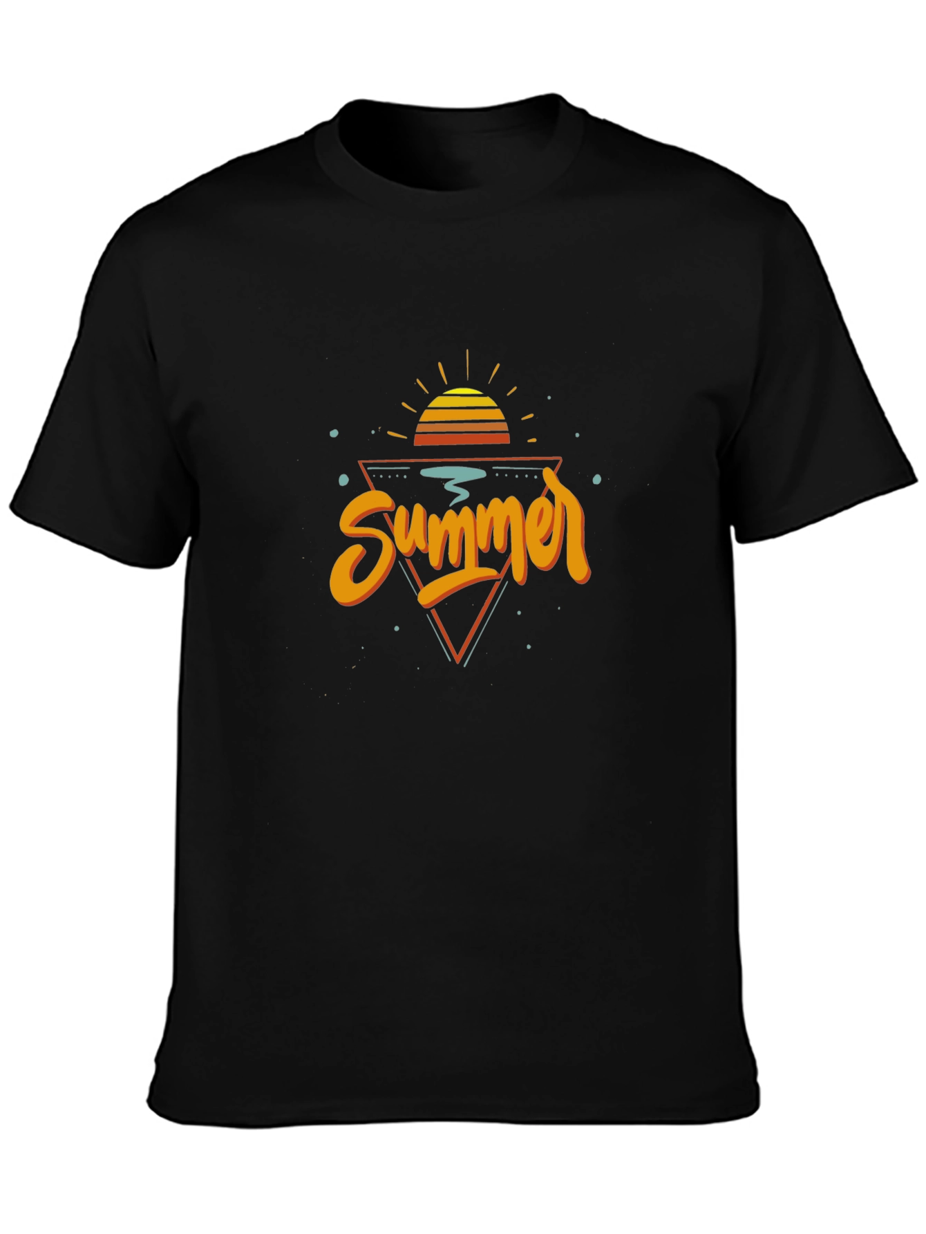 Summer Graphic T-Shirt - Retro Sunset Design