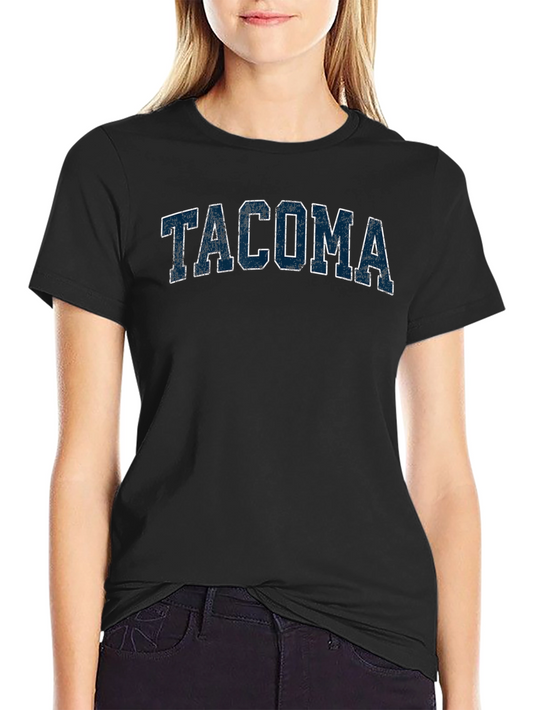 Tacoma Graphic T-Shirt - Distressed College Style