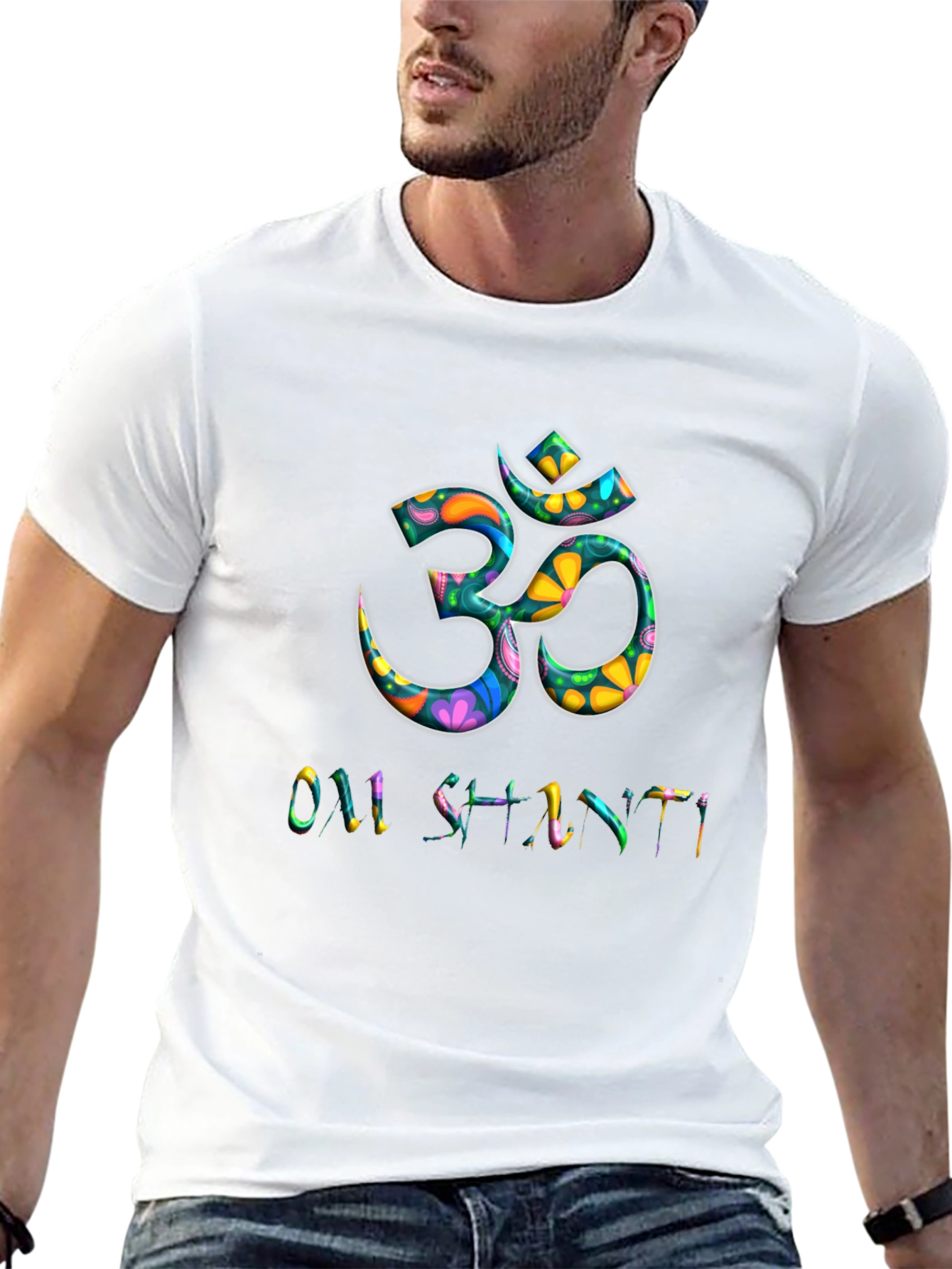Om Shanti Graphic Print T-Shirt