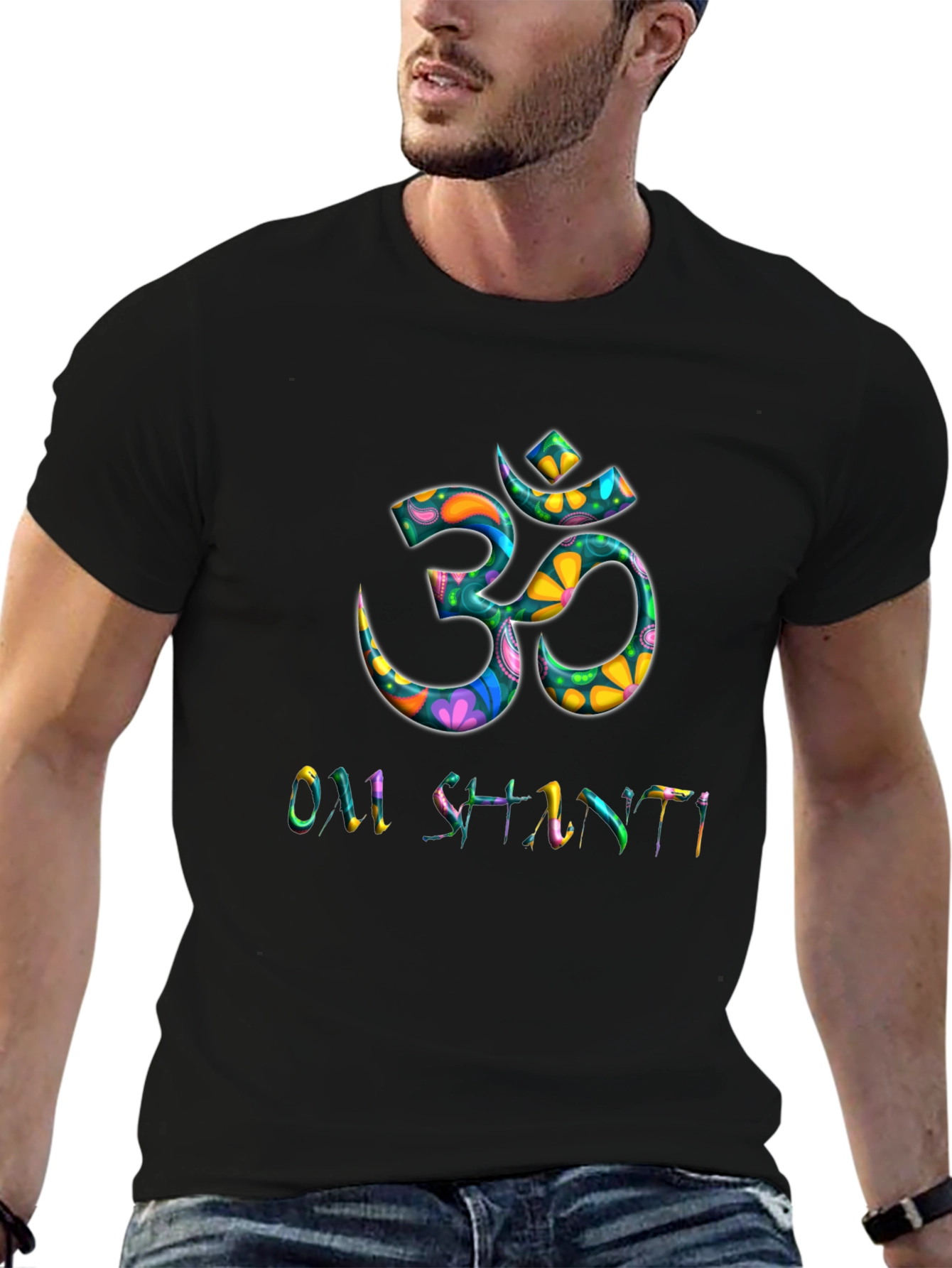 Om Shanti Graphic Print T-Shirt