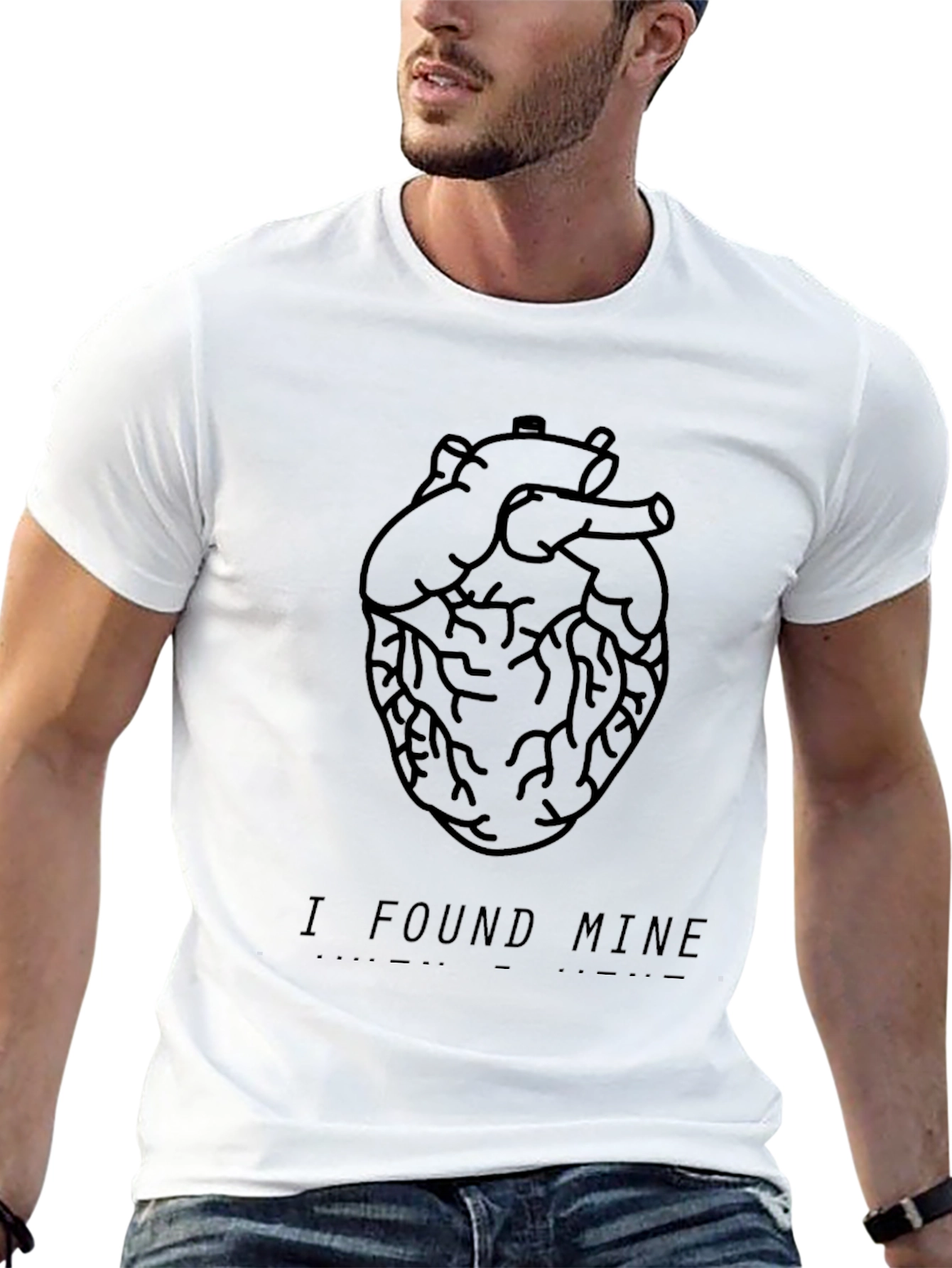 Anatomical Heart Graphic Tee - I Found Mine